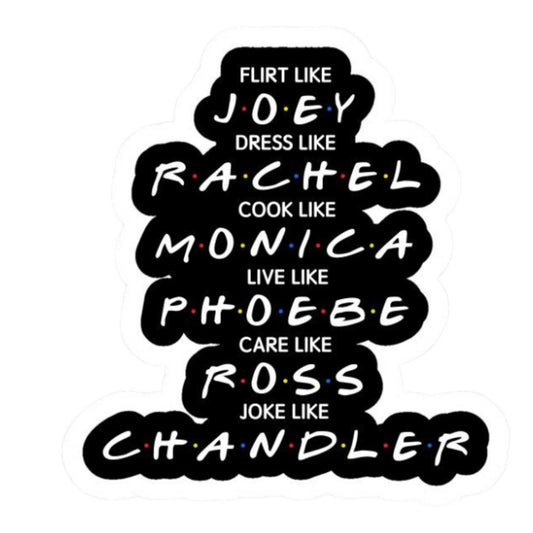 Friends TV Show Stickers - Friends Traits Stack