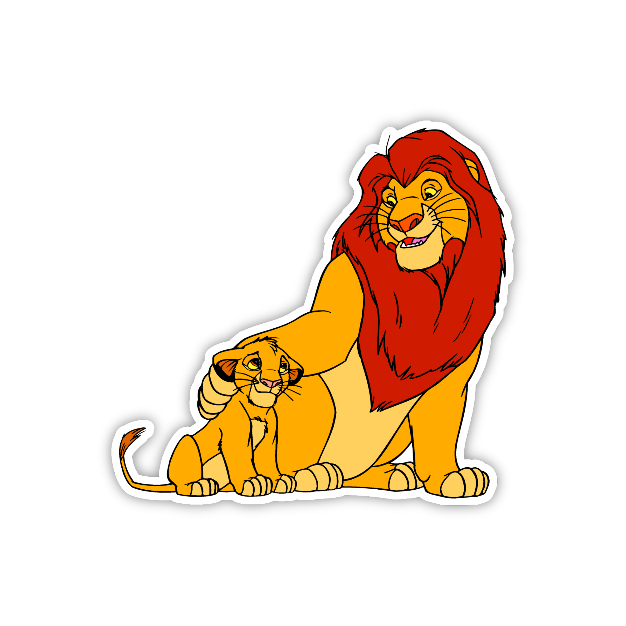 Mufasa & Simba Bonding Sticker