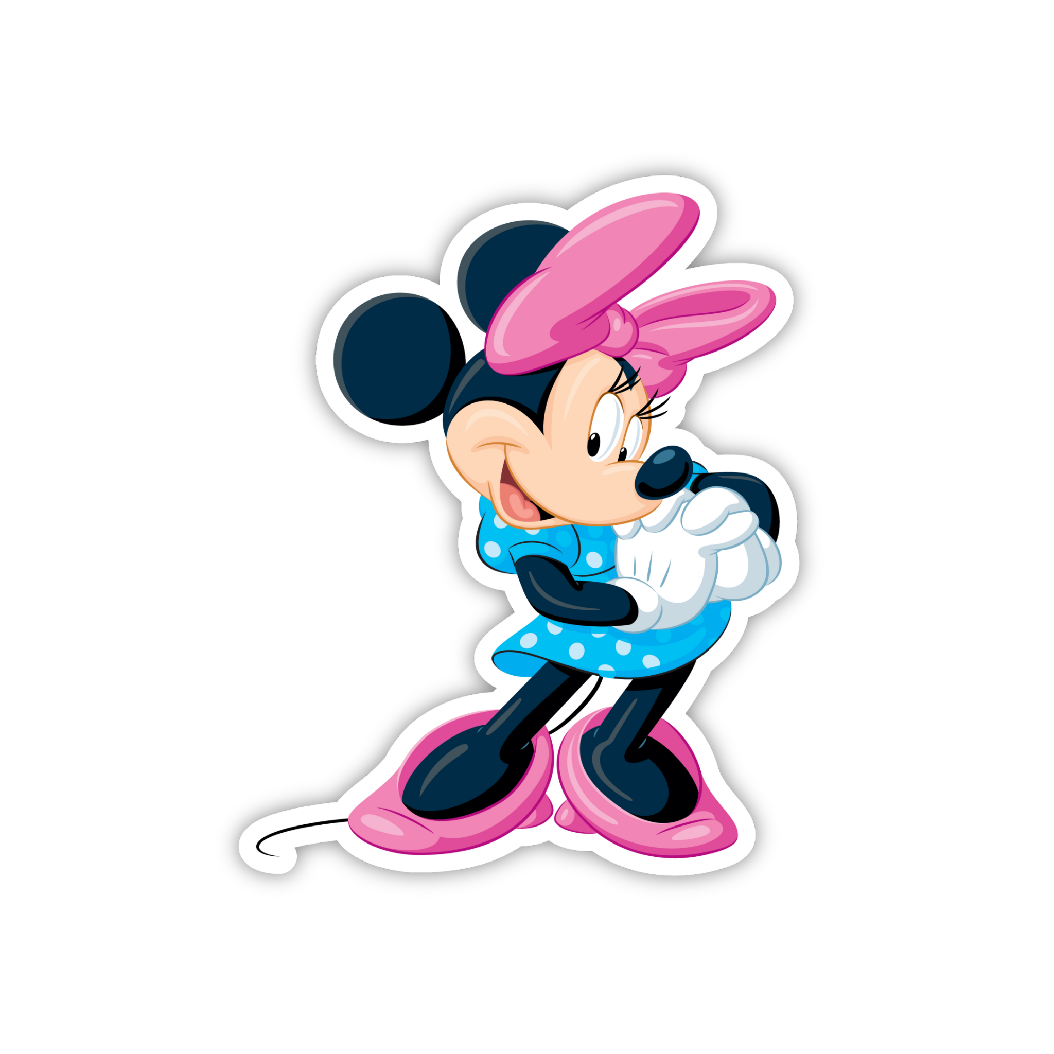 Minnie Retro Pink Outfit Sticker