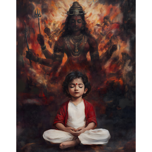 Durga Mata Poster – Hindu Goddess Wall Art | Divine Shakti Spiritual Print – Durga mata 2