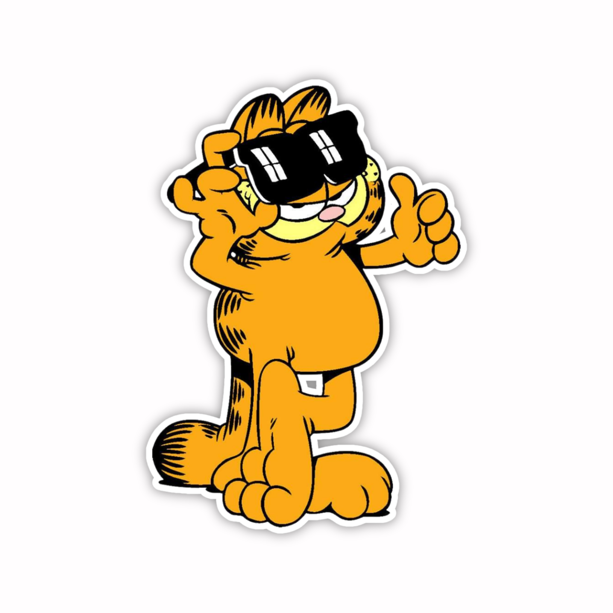 Garfield Cool Shades Pose Sticker