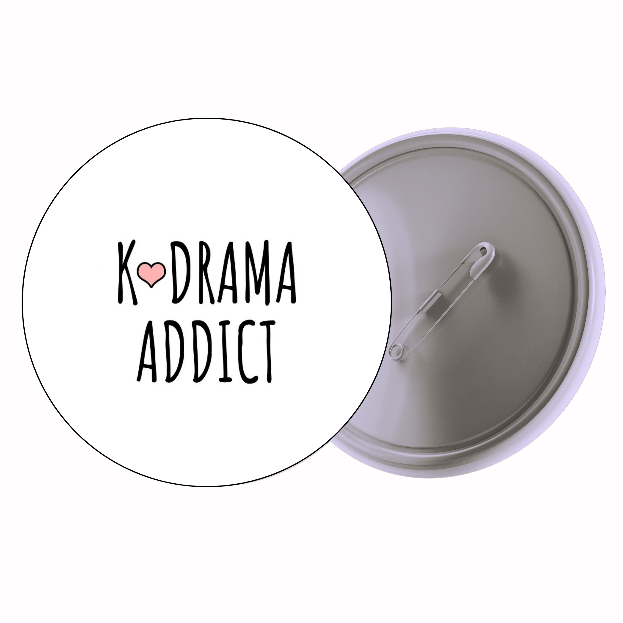 K-Drama Addict | Colorful Quote Badge