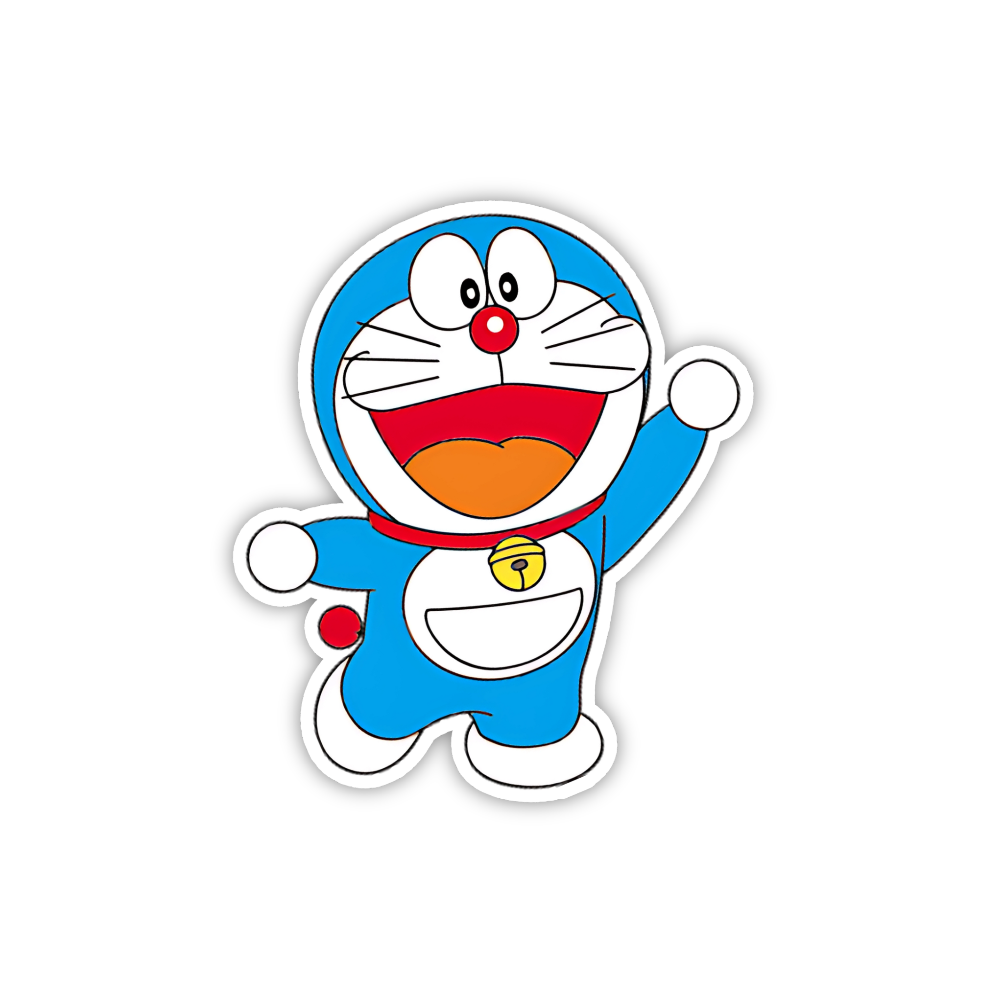 Doraemon Happy Jump Sticker