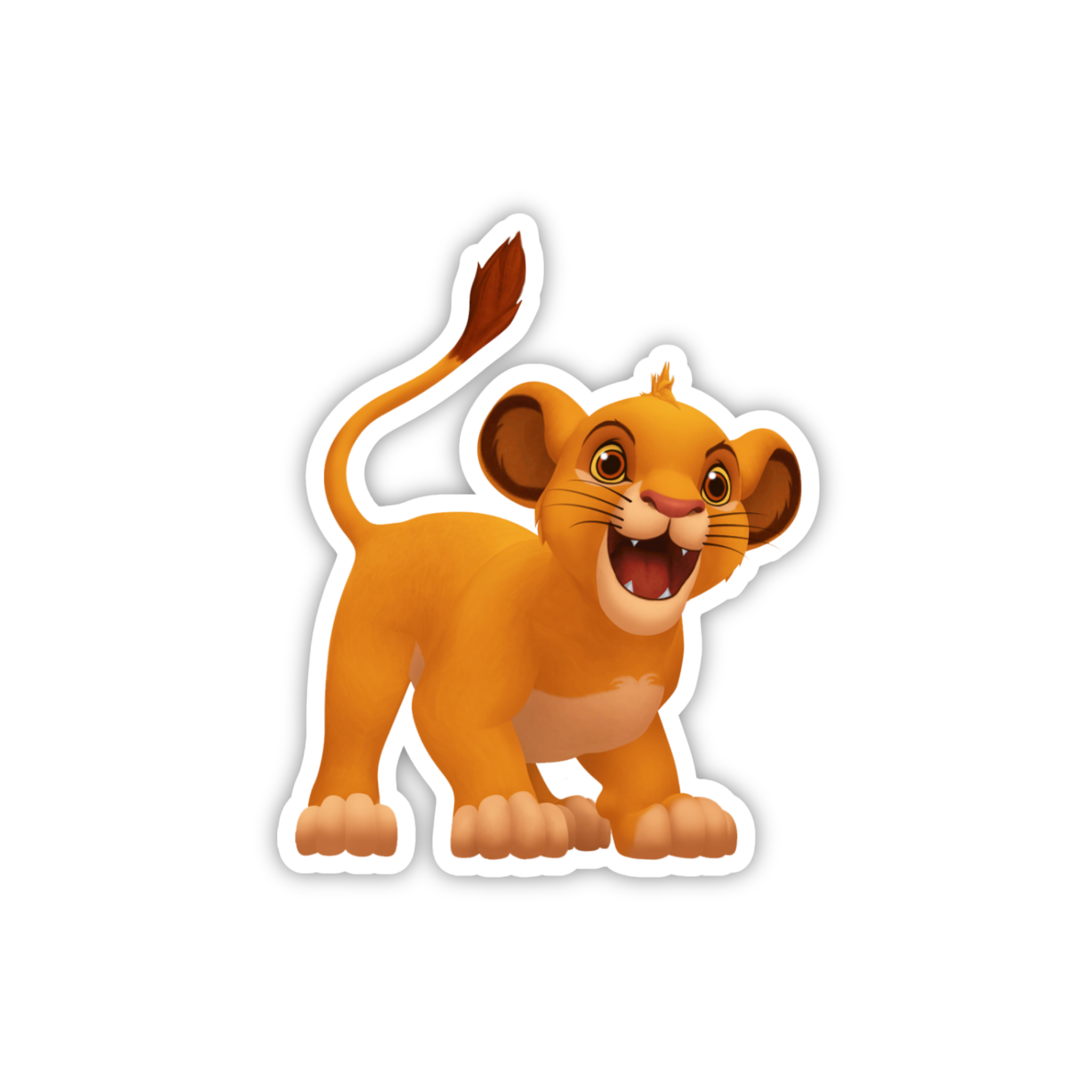 Baby Simba Cute Cub Sticker