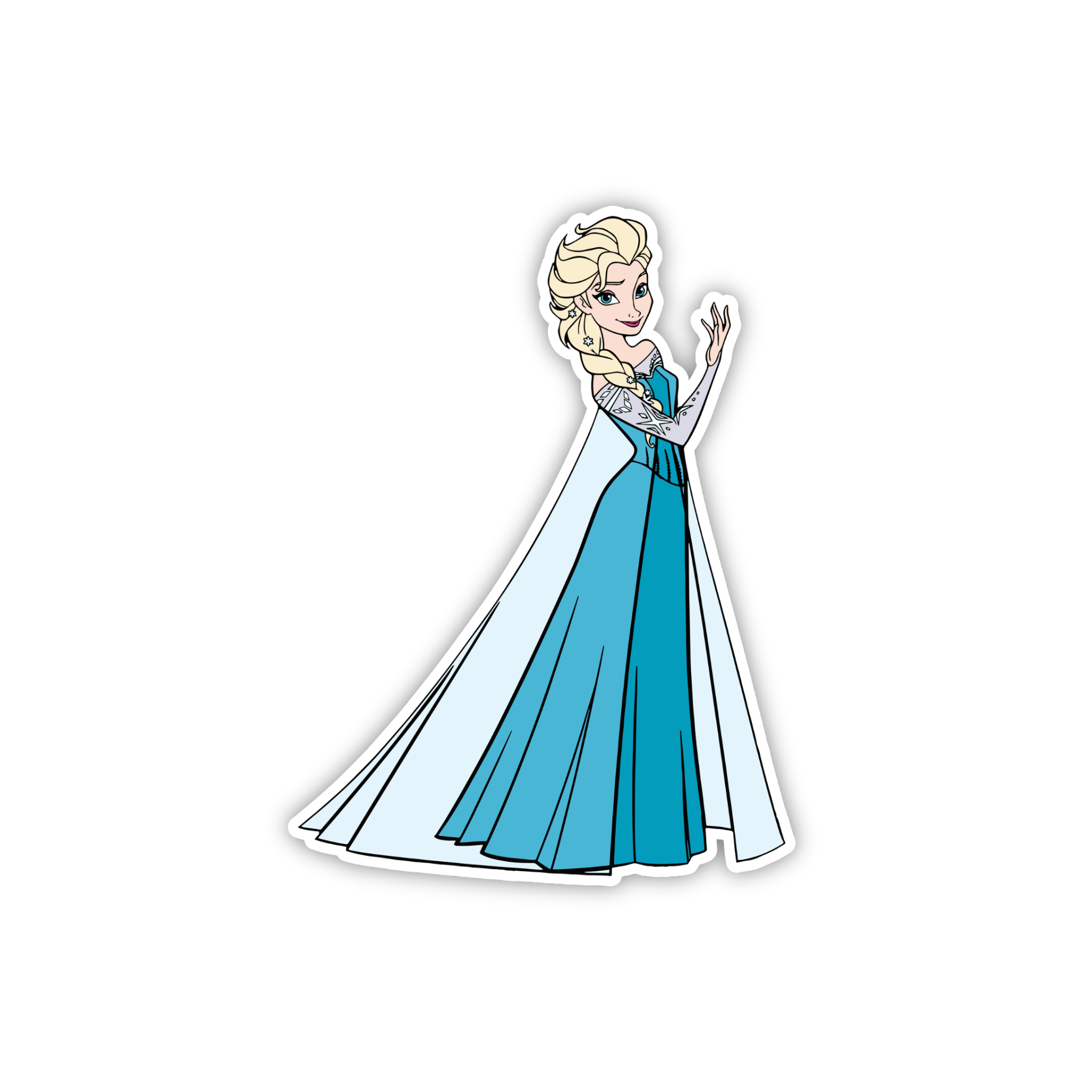 Elsa Classic Dress Sticker