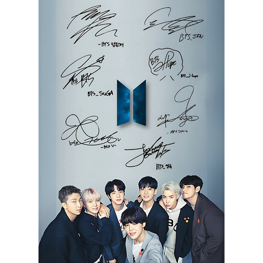 BTS Poster – K-Pop Wall Art | Bangtan Boys Music Poster for ARMY Fans – Bts Group