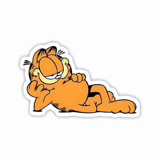 Garfield Stickers - Relaxed Garfield Pose