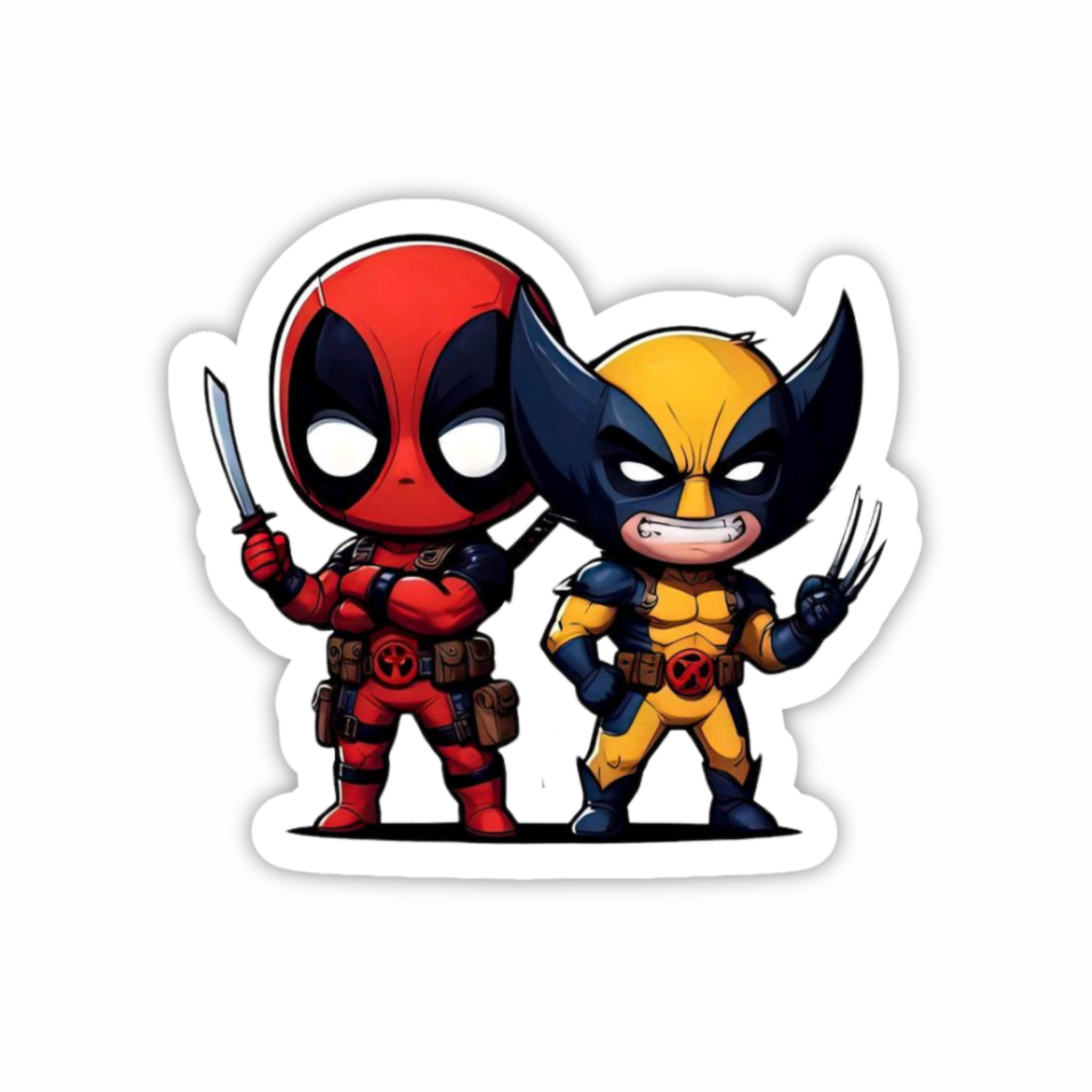 Deadpool Wolverine Duo Sticker