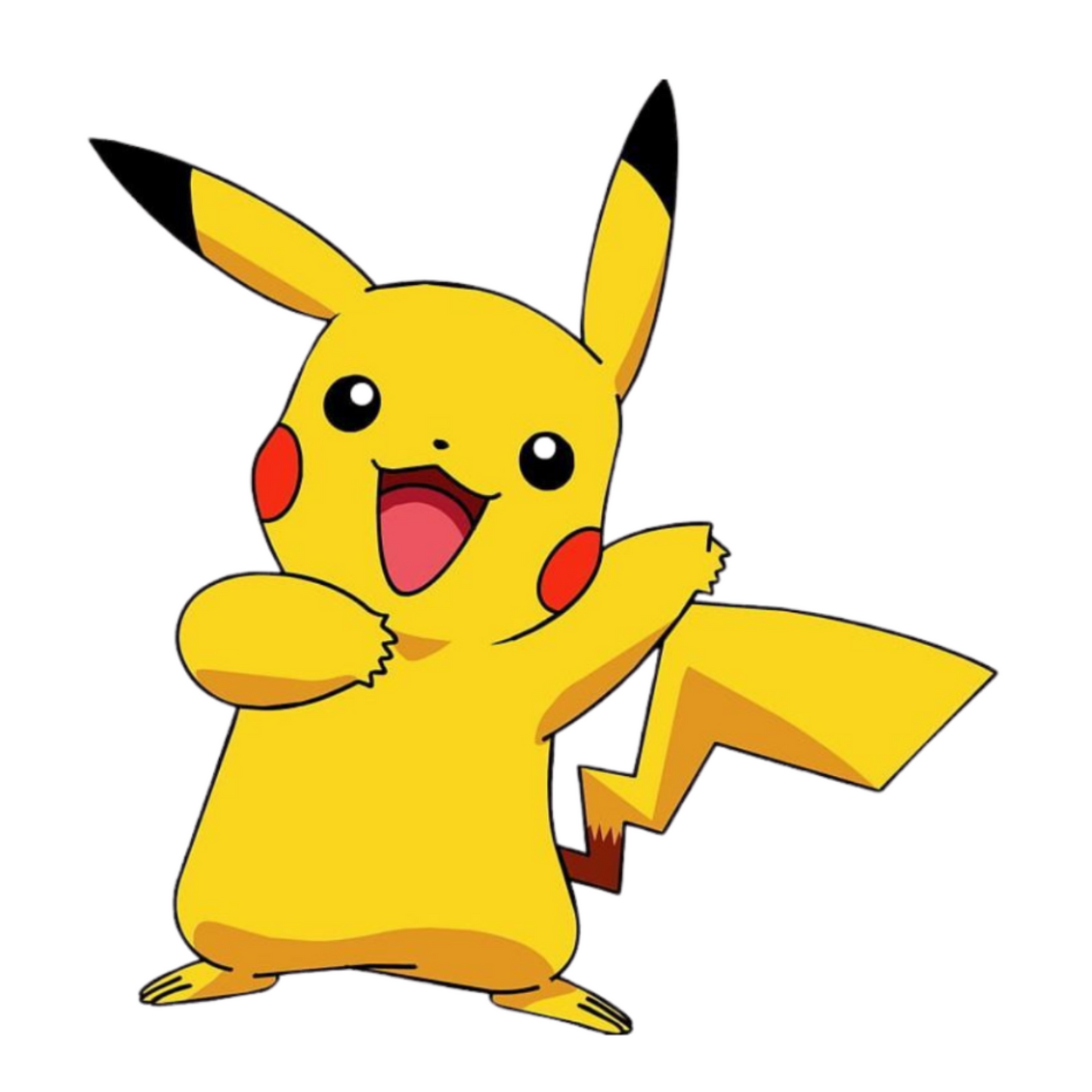 Pokemon Stickers - Cheerful Pikachu