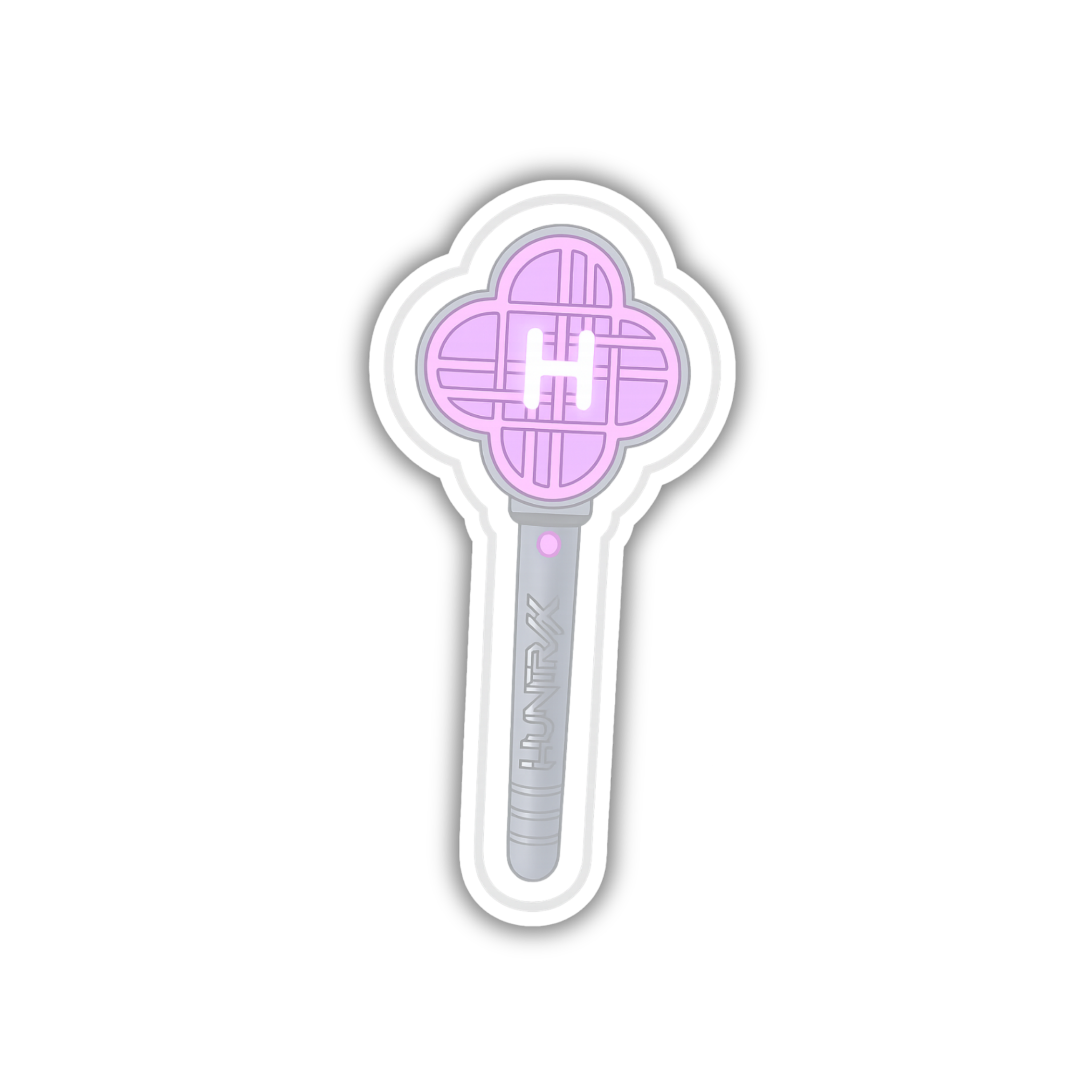 K-Pop Lightstick Fandom Glow Vinyl Sticker | K-Pop Aesthetic Fandom Laptop Decal | Snap Magicians
