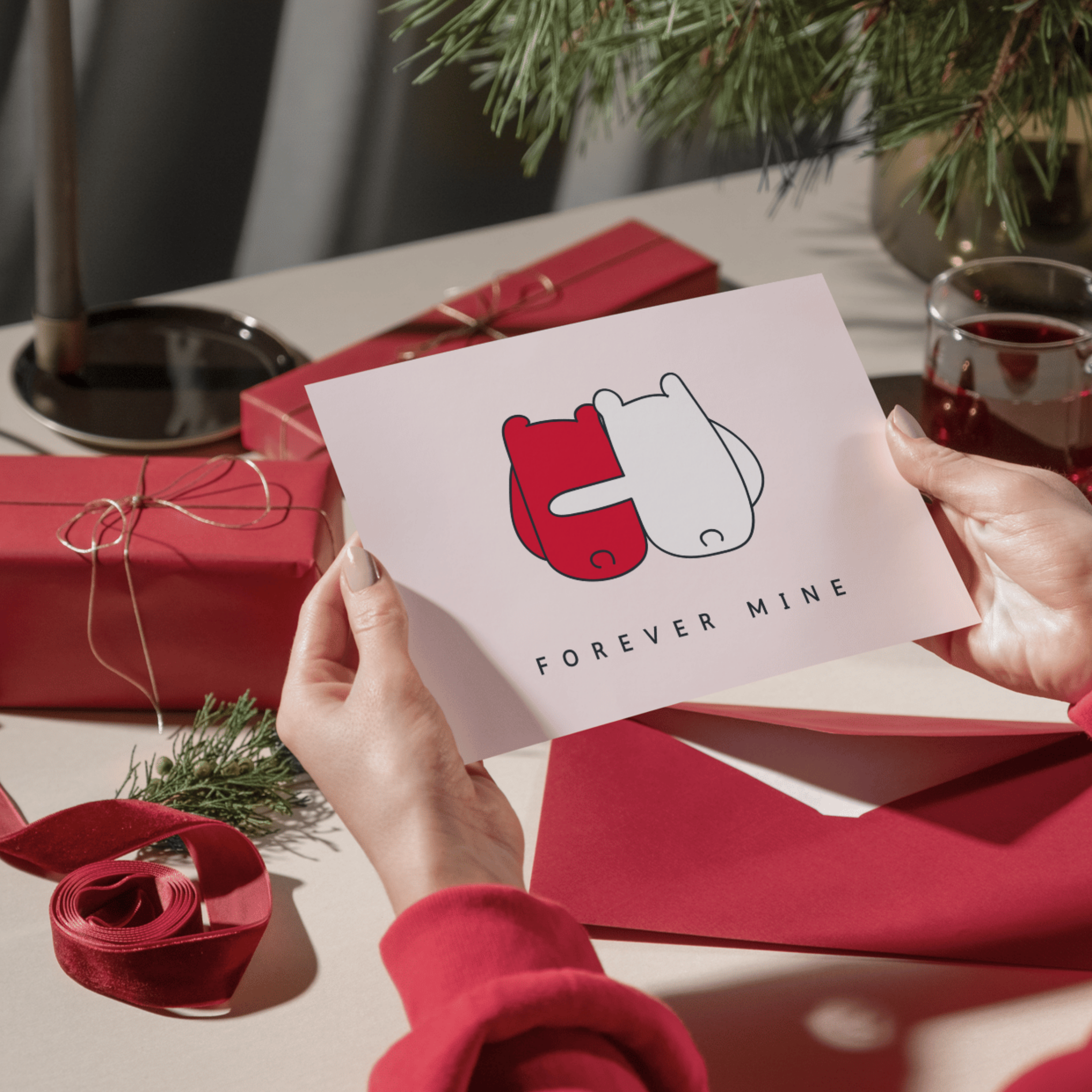 Set of 5 Love Postcards