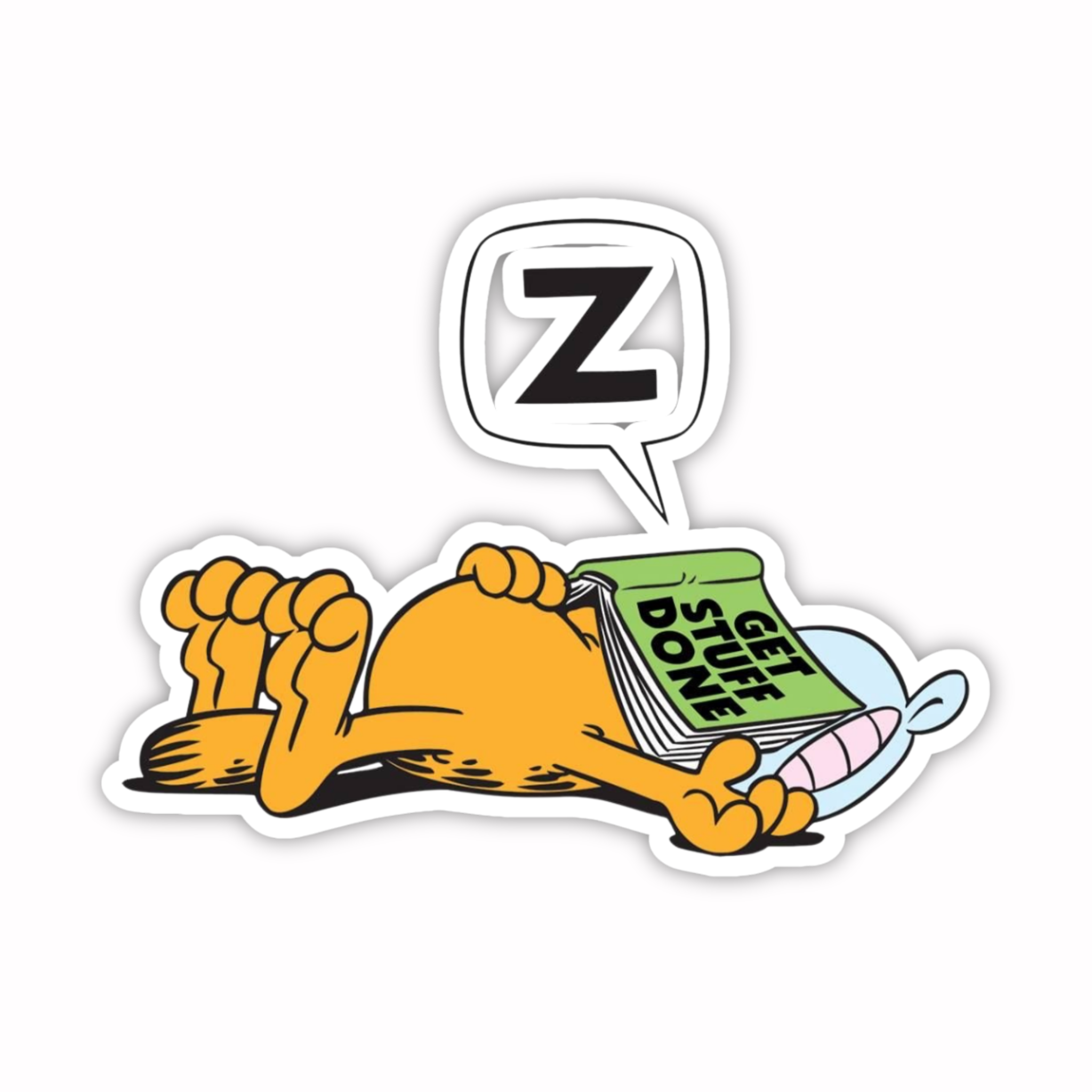 Garfield Sleepy Laptop Sticker