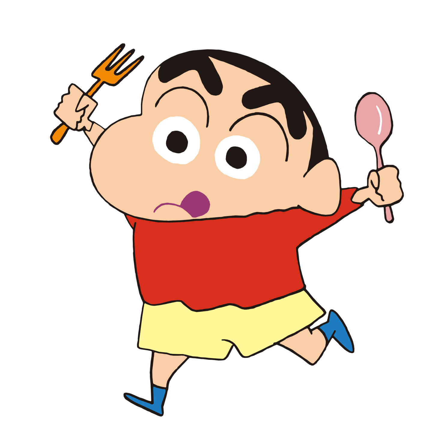 Shinchan Stickers - Shinchan Eating