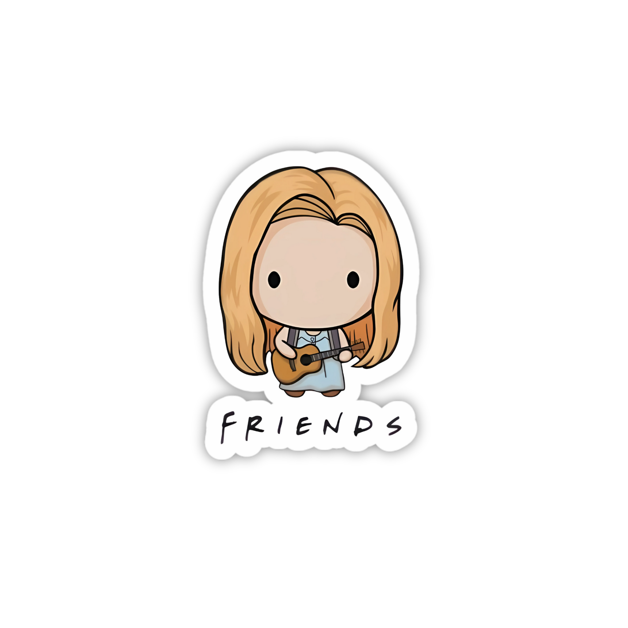 Rachel Green Cartoon Vinyl Sticker | Friends TV Show Aesthetic Laptop Decal | Snap Magicians