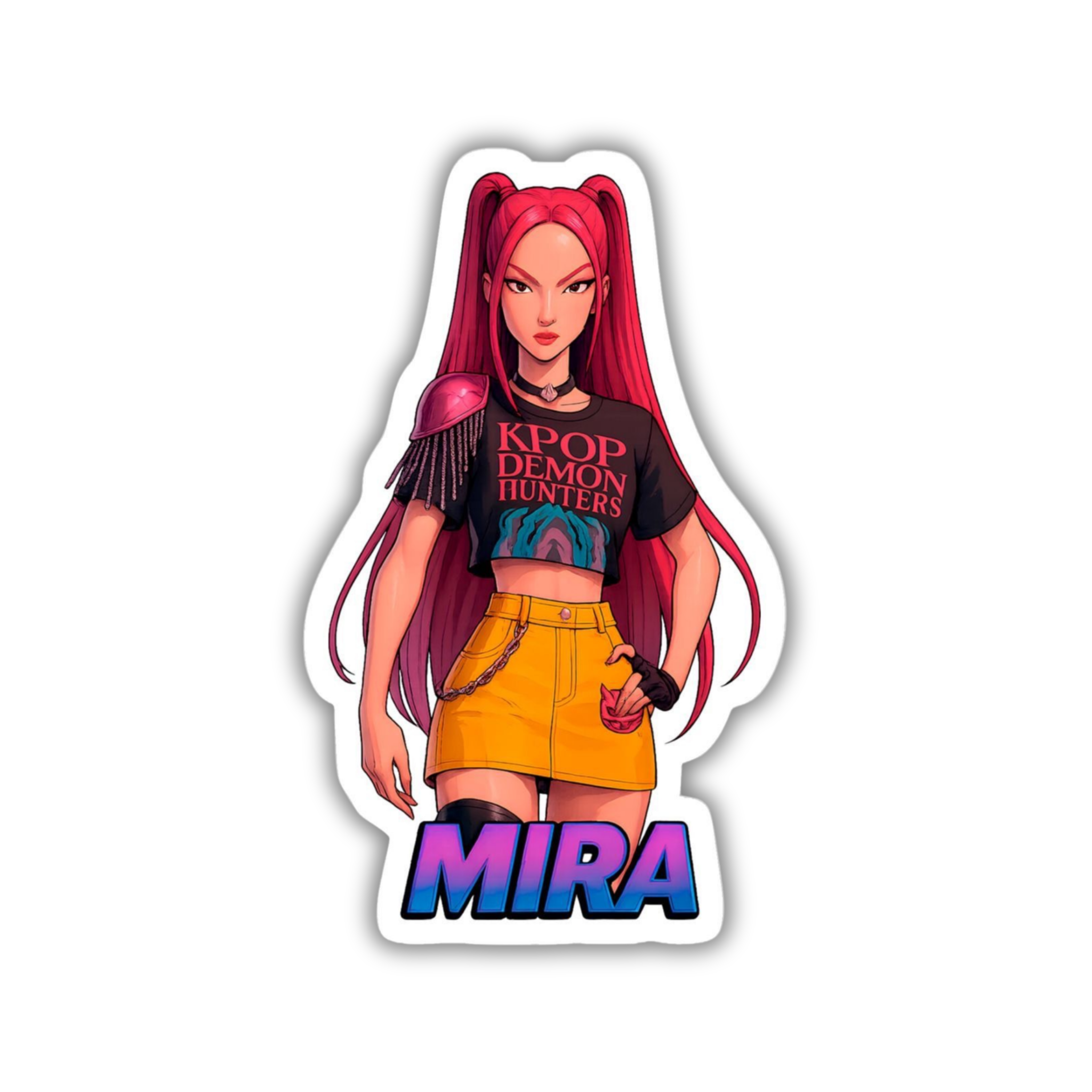 Mira - K-Pop Demon Hunters Vinyl Sticker | K-Pop Aesthetic Fandom Laptop Decal | Snap Magicians