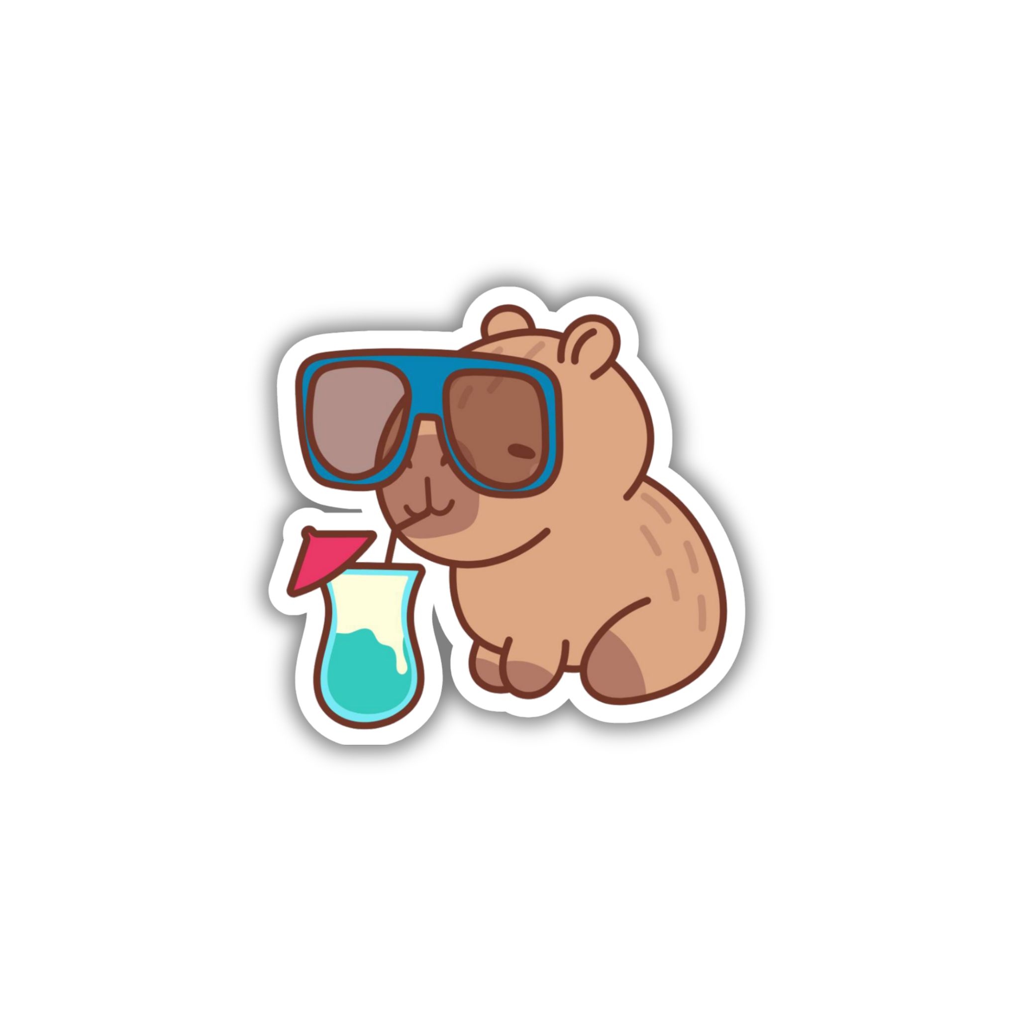Capybara Cleaning Spray Sticker