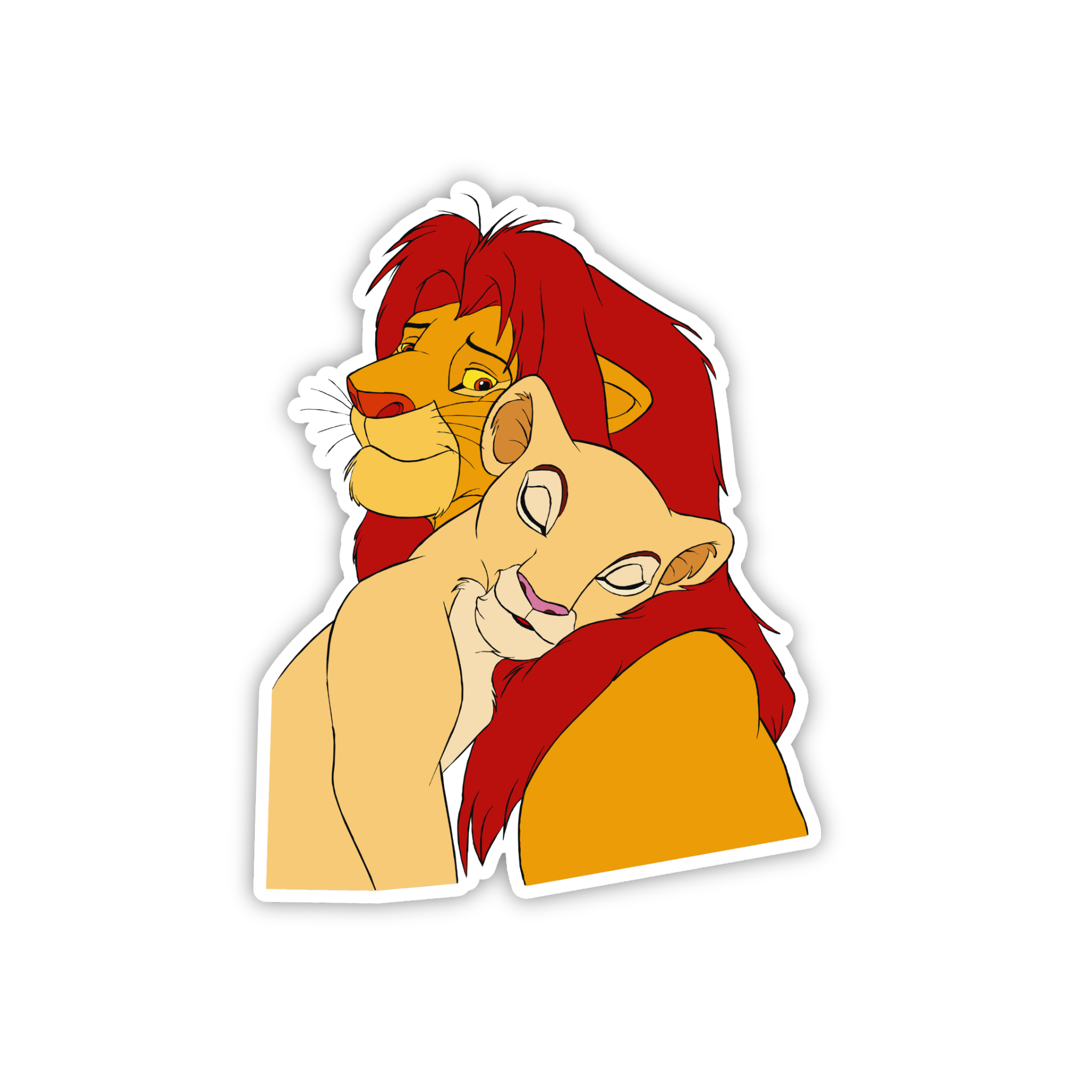 Simba & Nala Love Scene Sticker