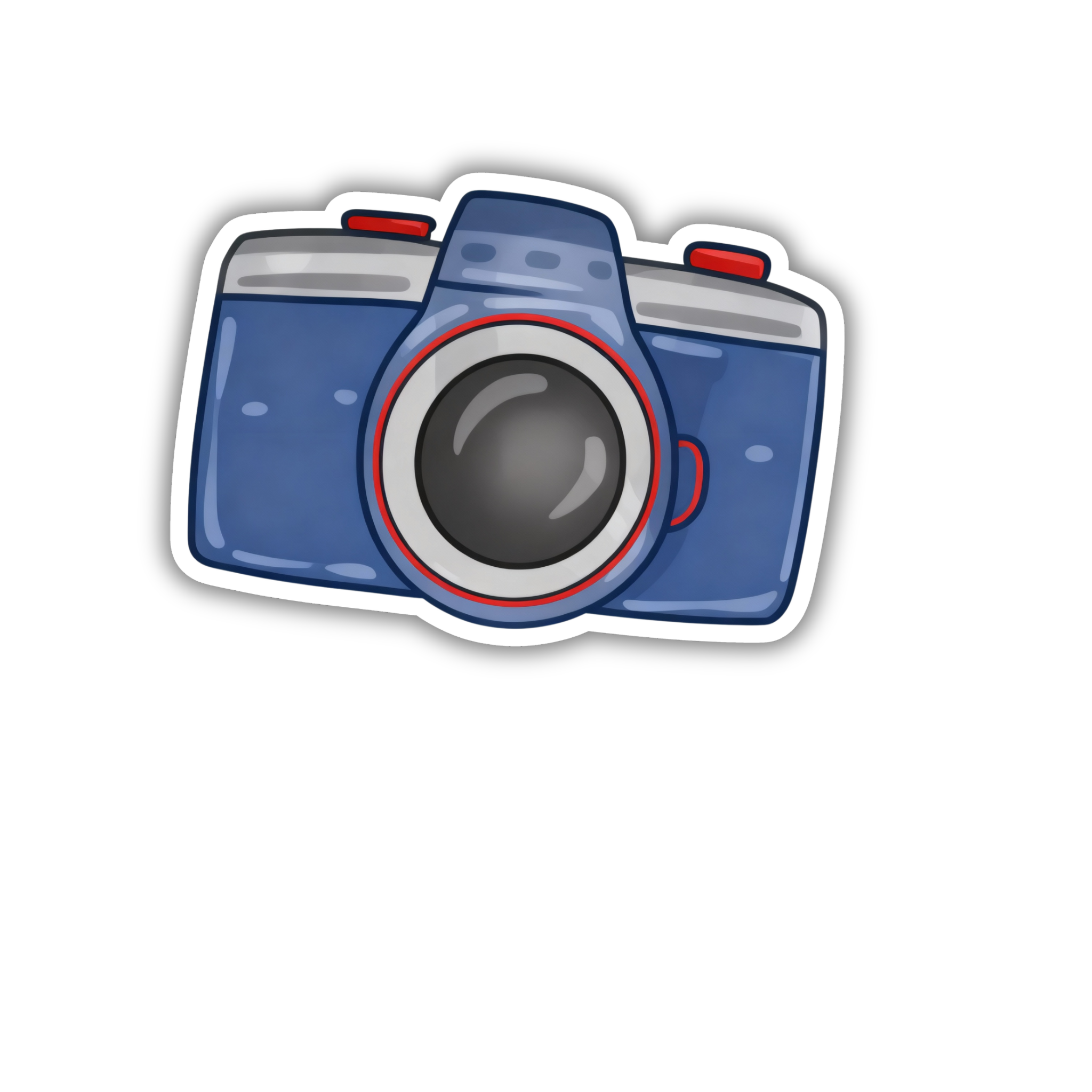 Retro Camera Icon Vinyl Sticker | Stranger Things Aesthetic Laptop Decal | Snap Magicians
