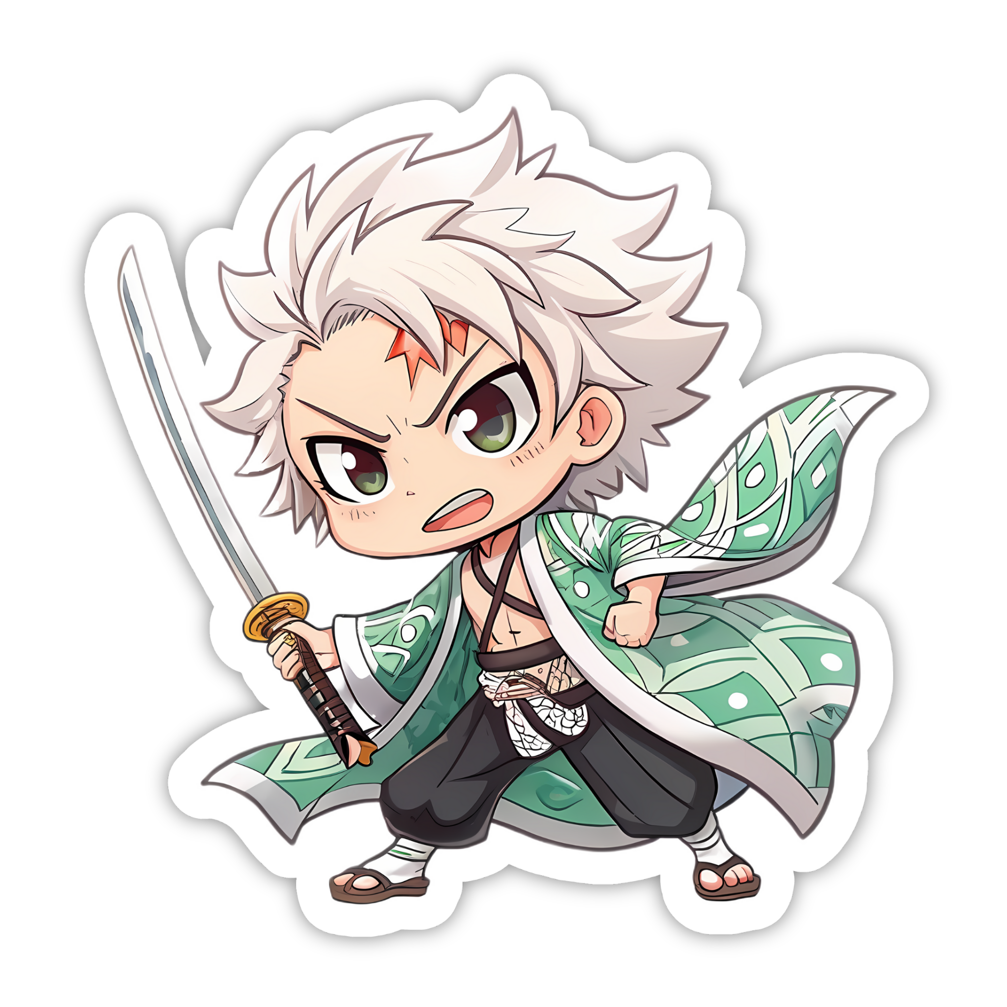 Sanemi Shinazugawa Chibi Sticker