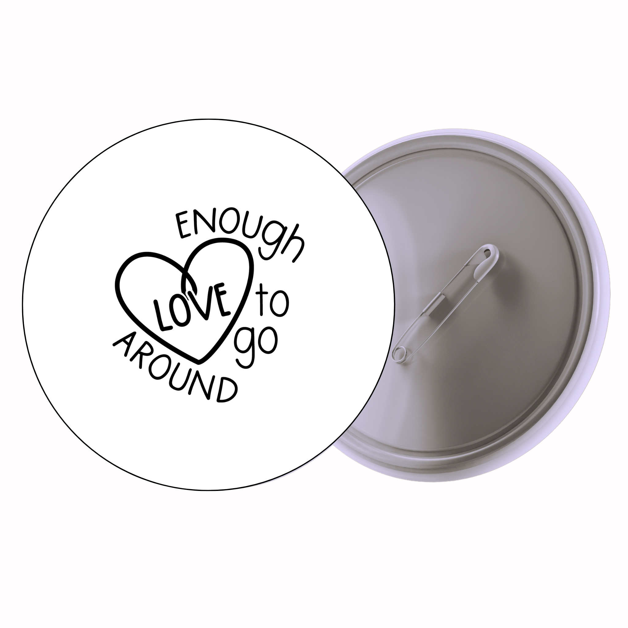 Classic Motivational Quote Pin Badge Design 210 | Minimal Typography Button Badge (2 Sizes)