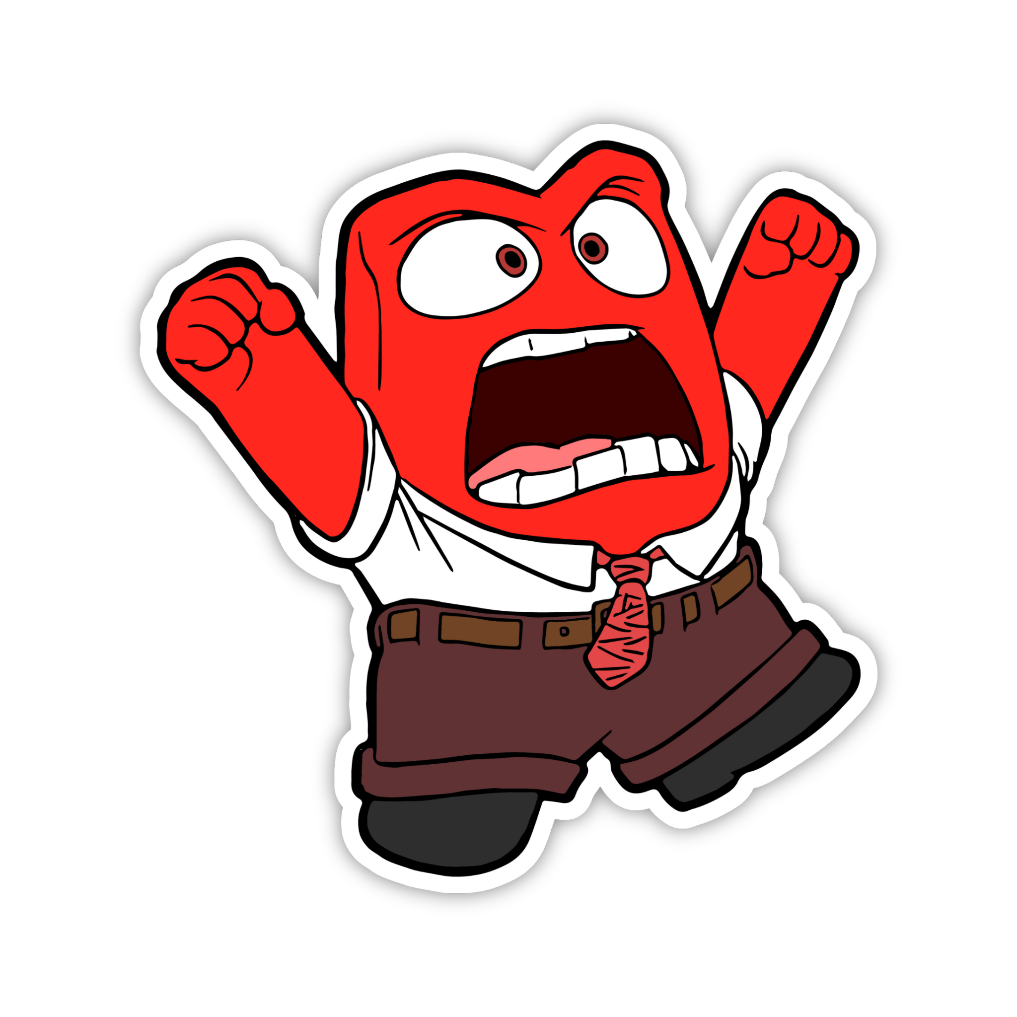 Anger Rage Pose Sticker
