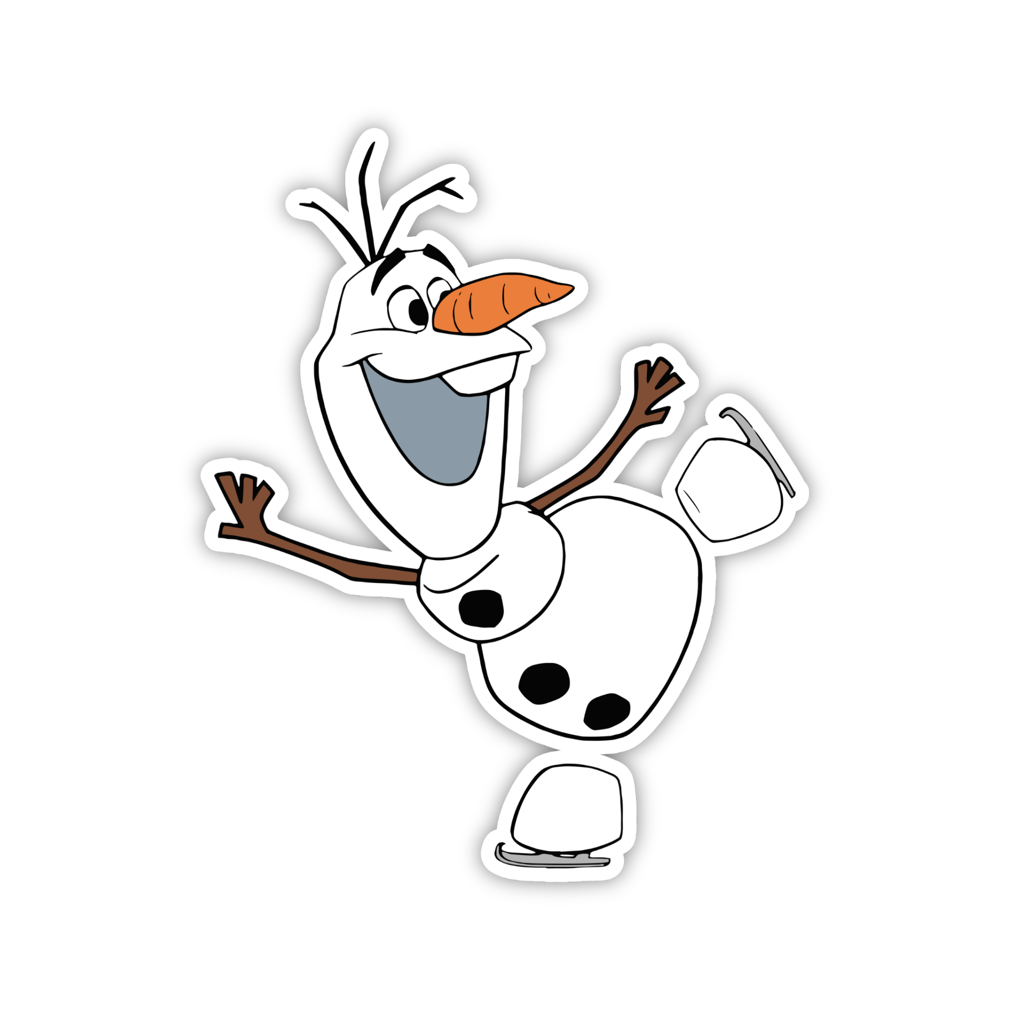 Olaf Happy Pose Sticker