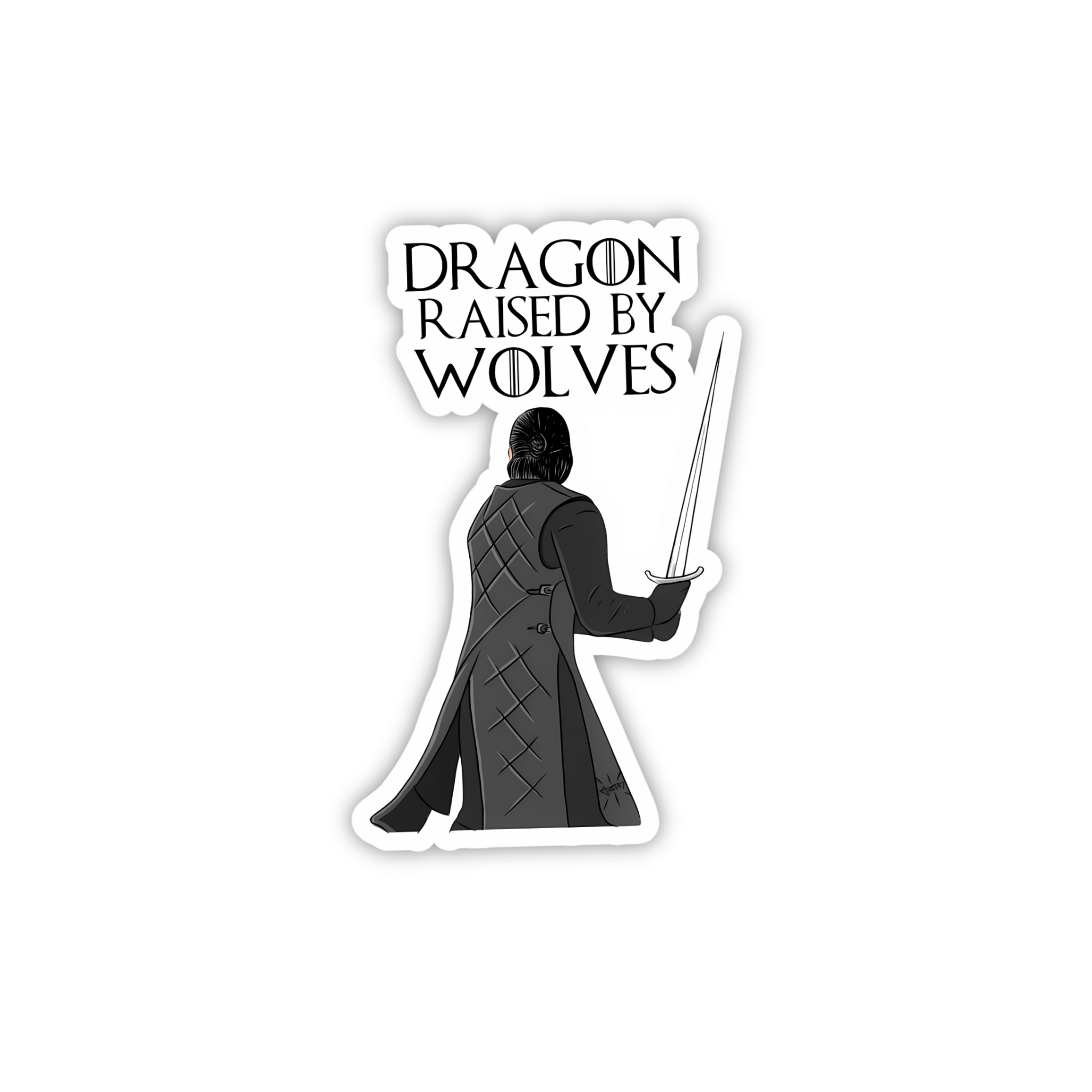 Dragon Queen Silhouette Sticker