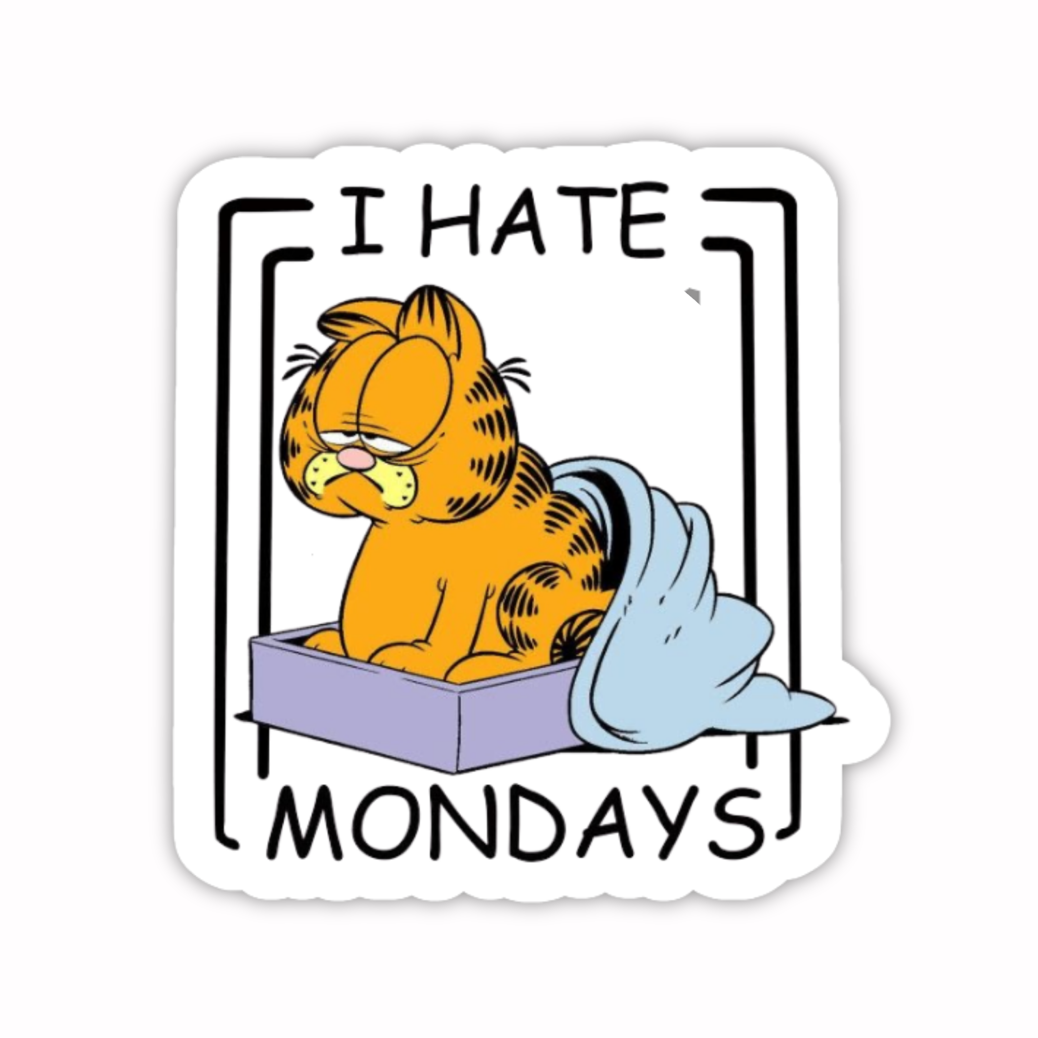 Garfield I Hate Mondays Sticker
