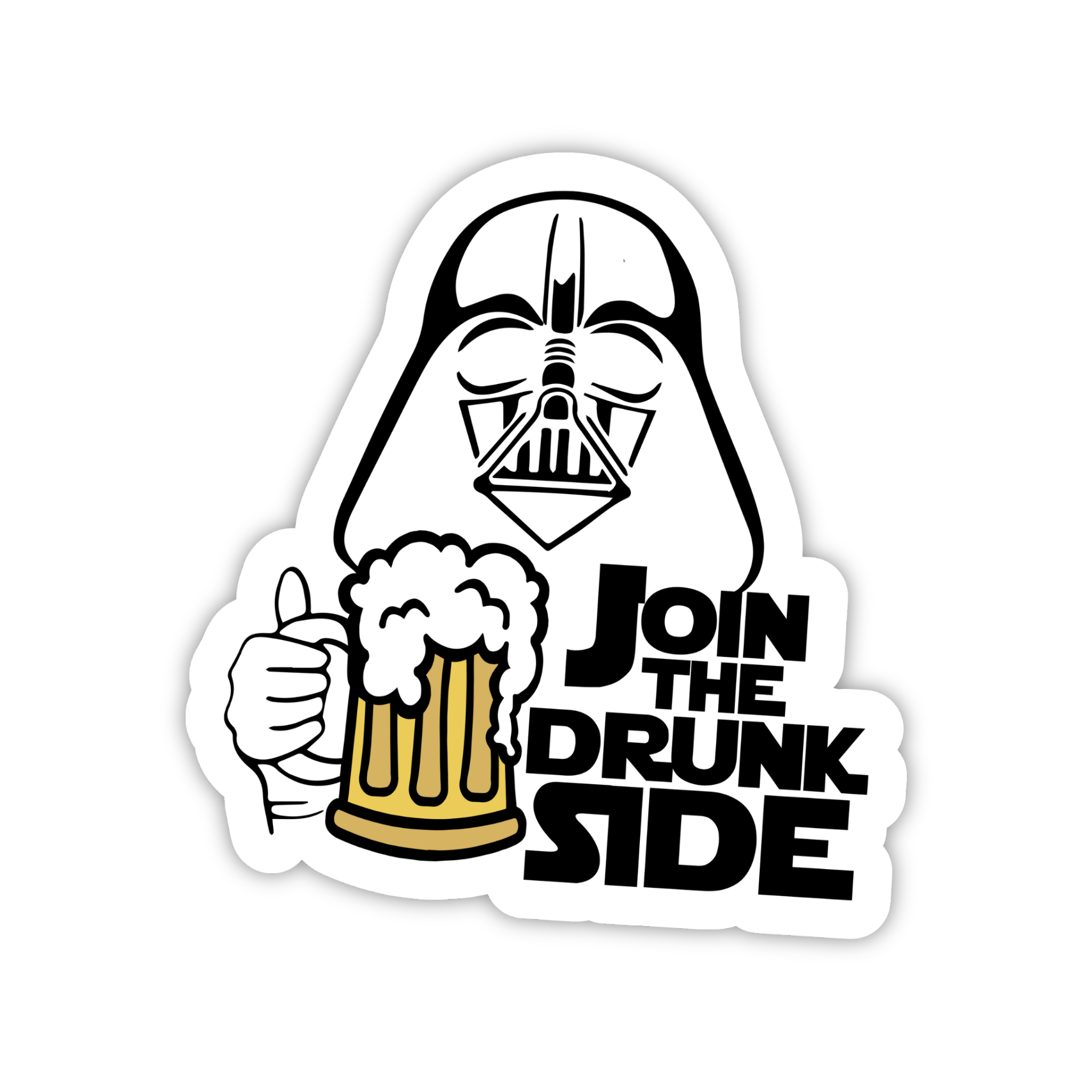 Join The Drunk Side Funny Sticker