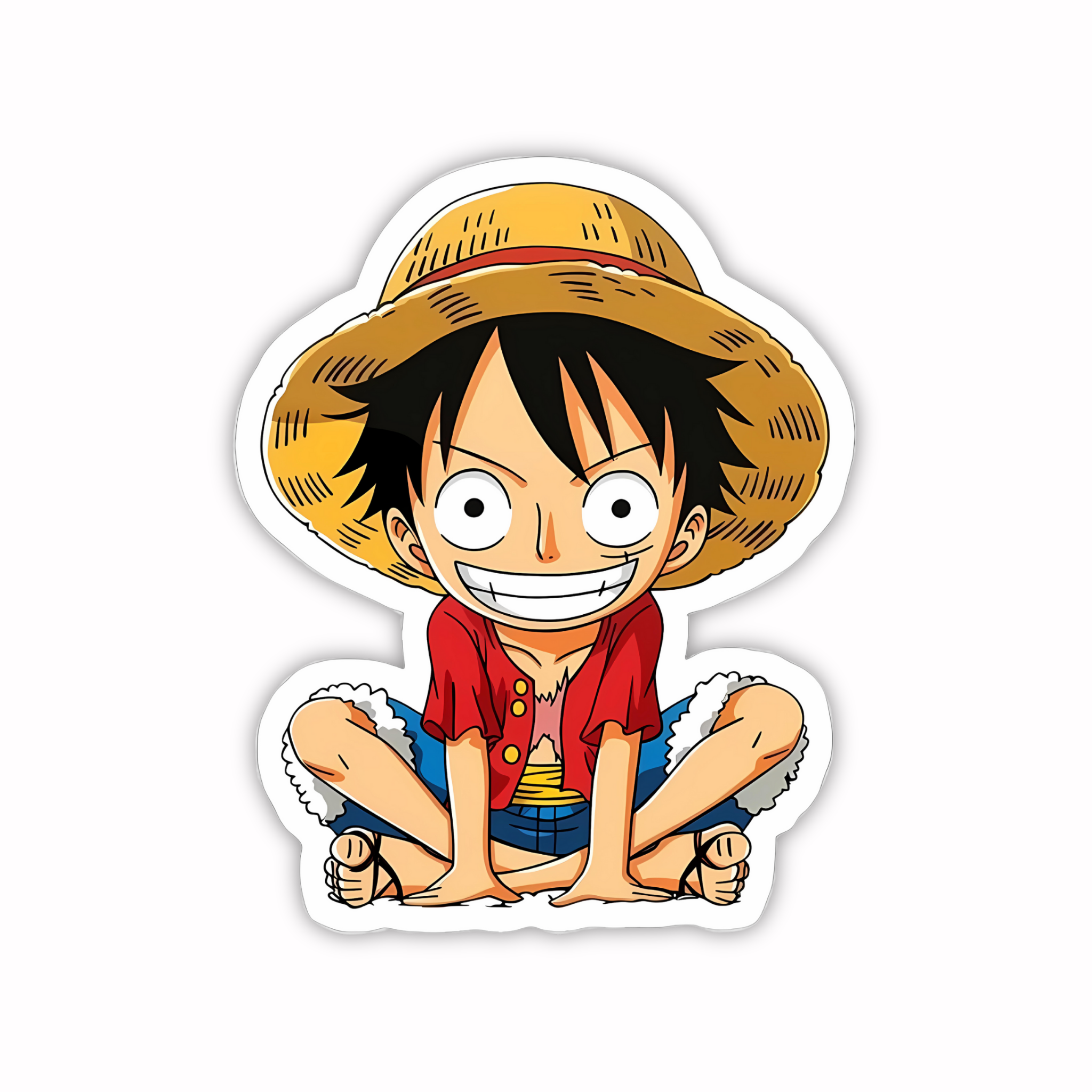 Luffy Relaxed Pose Sticker