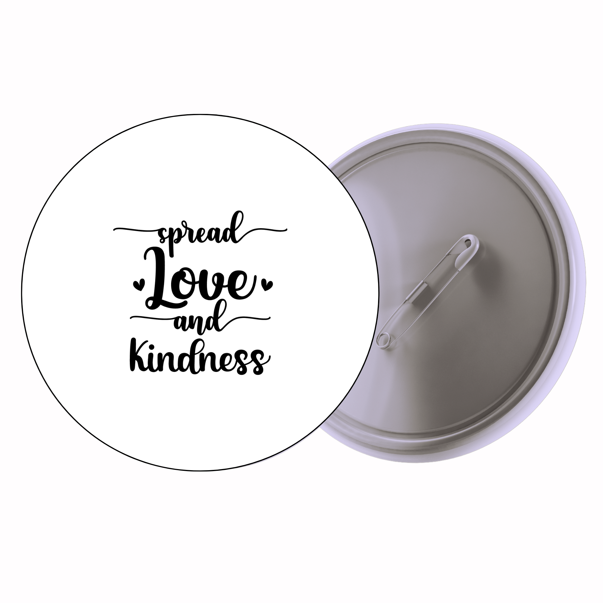 Classic Motivational Quote Pin Badge Design 233 | Minimal Typography Button Badge (2 Sizes)