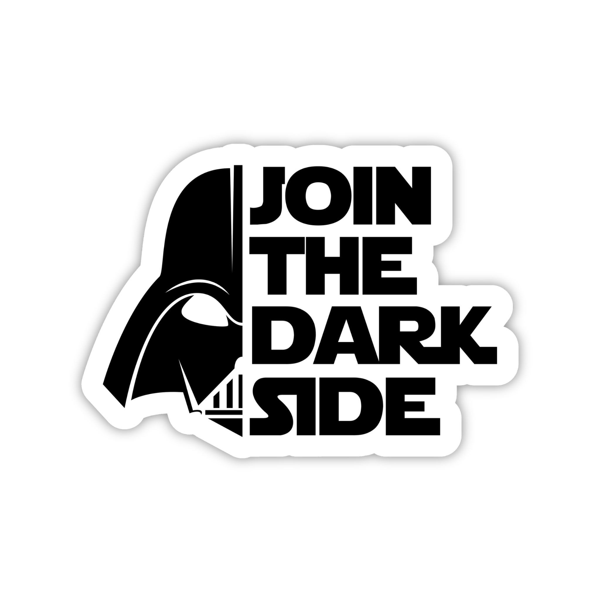 Join The Dark Side Vader Minimal Sticker
