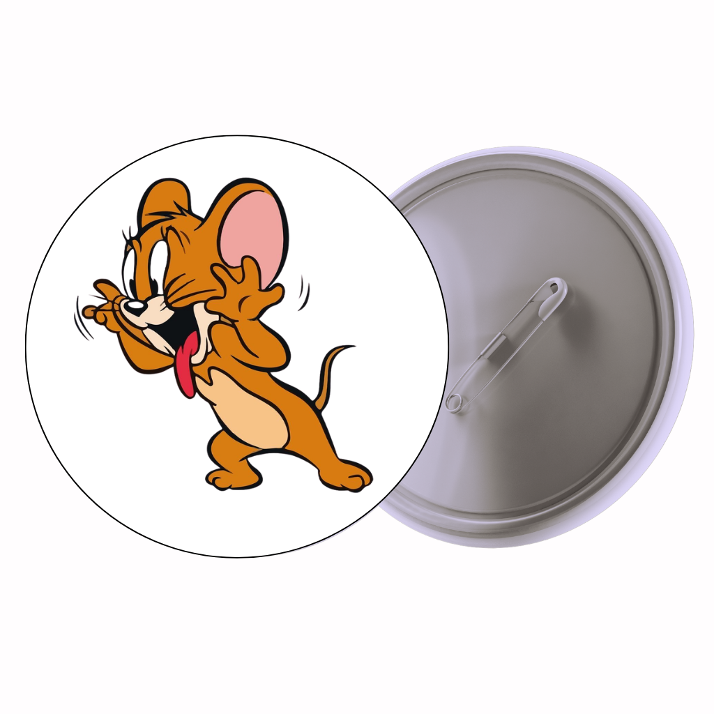 Mouse Dancing Cute Pin Badge | Cartoon Badge for Bags & Jackets (2 Sizes)