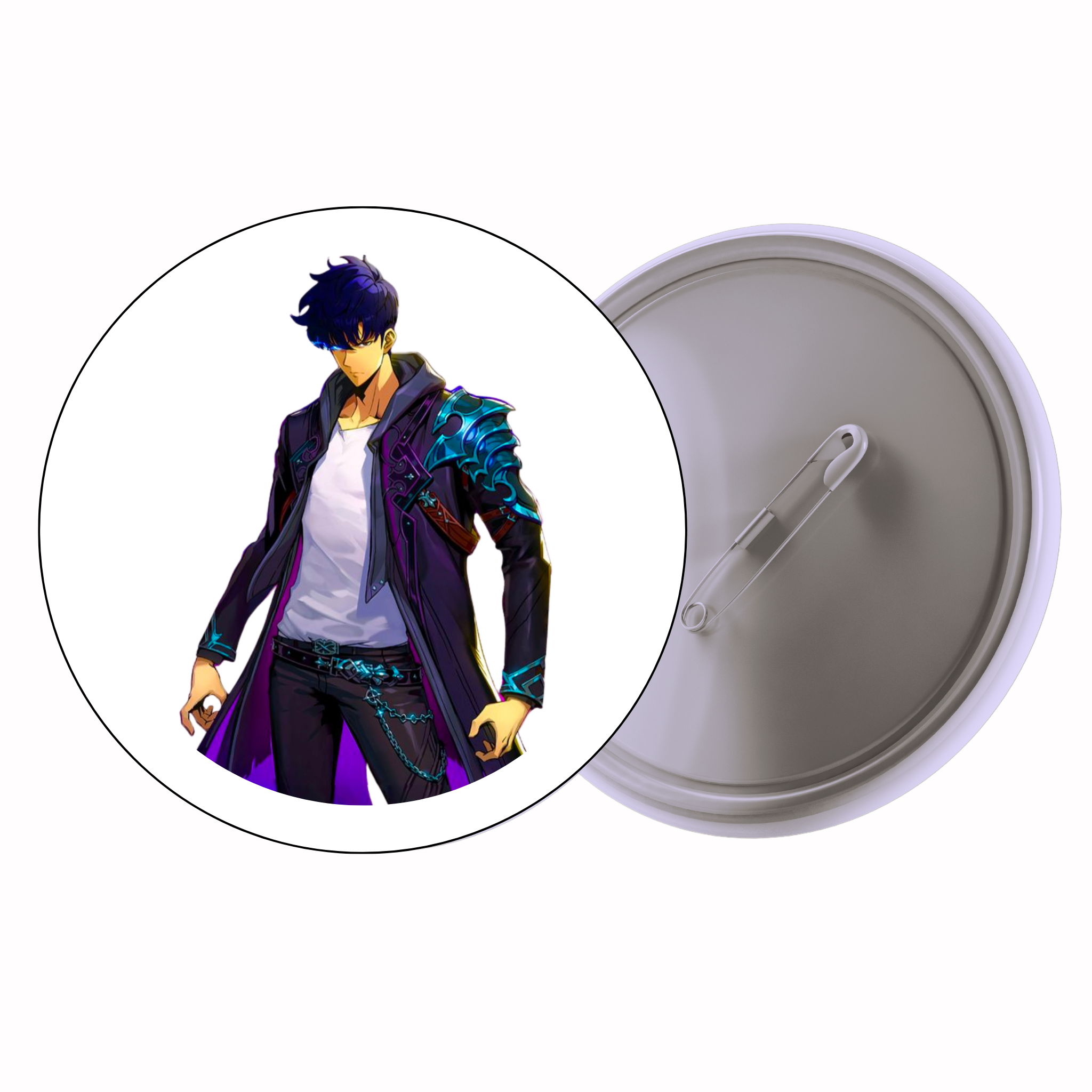 Solo Leveling Sung Jin-Woo Anime Pin Badge