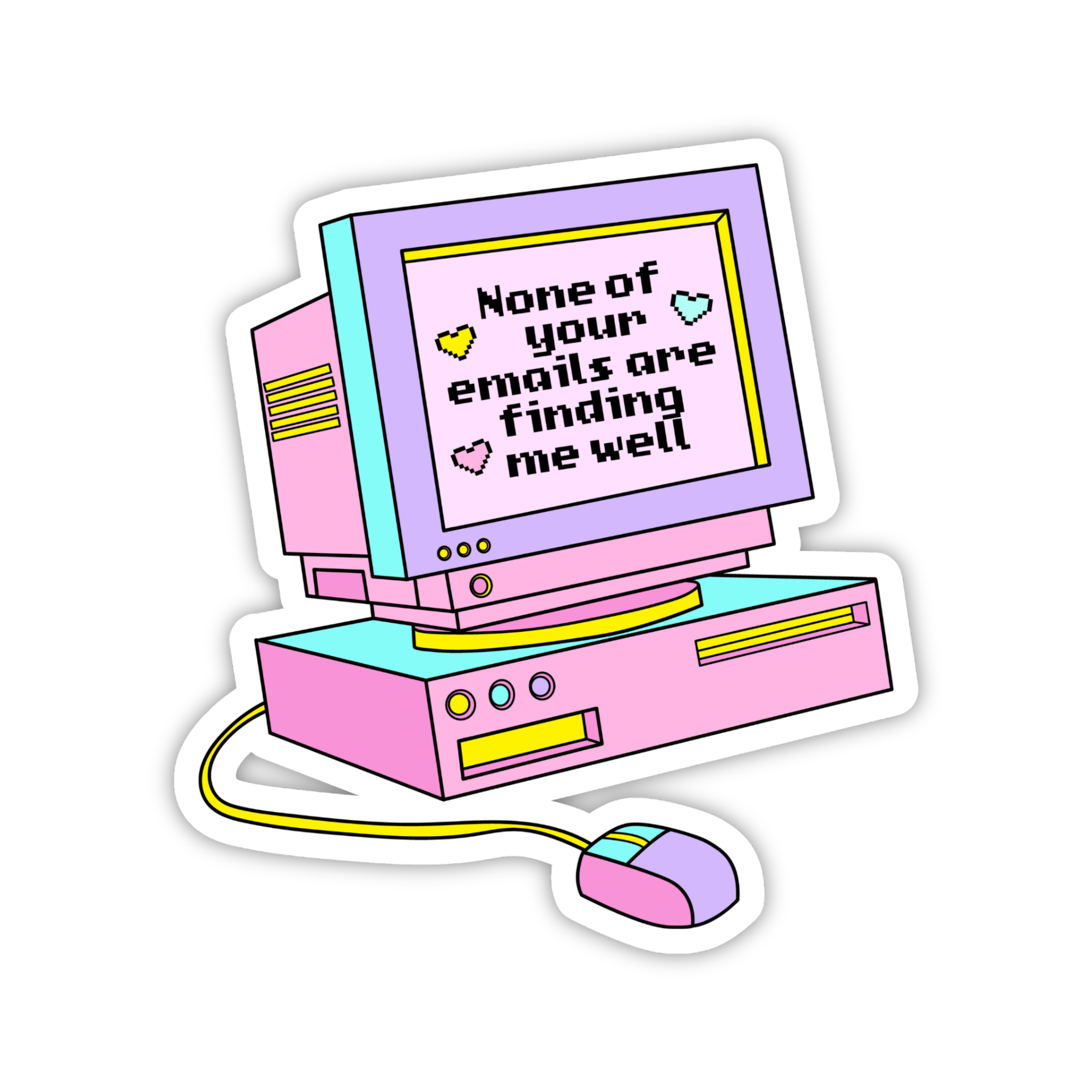 Click Again I Dare You Office Sticker