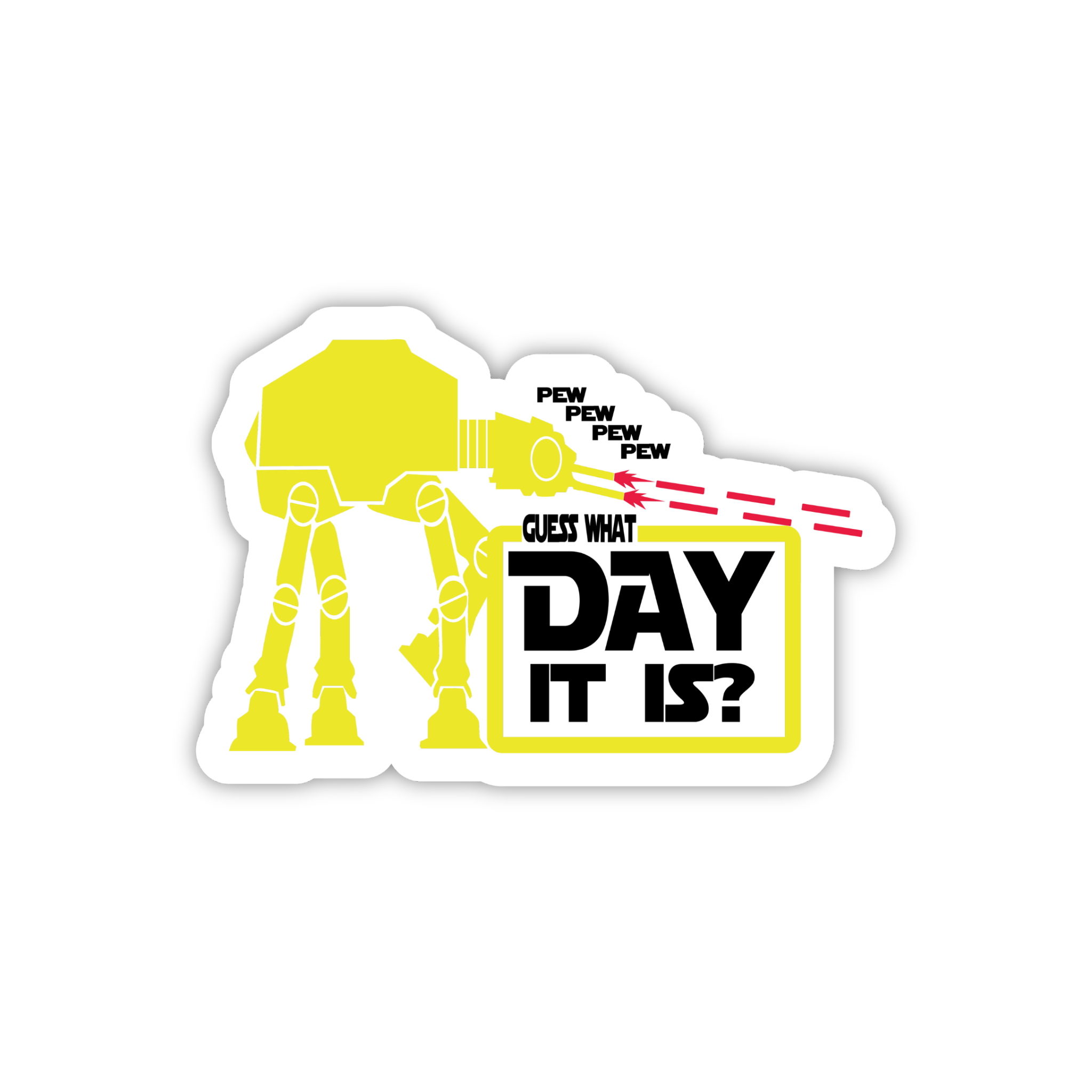 Best Day Ever Lightsaber Sticker