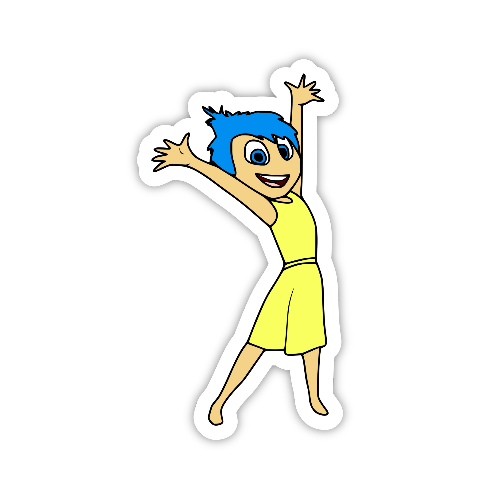 Joy Happy Jump Sticker