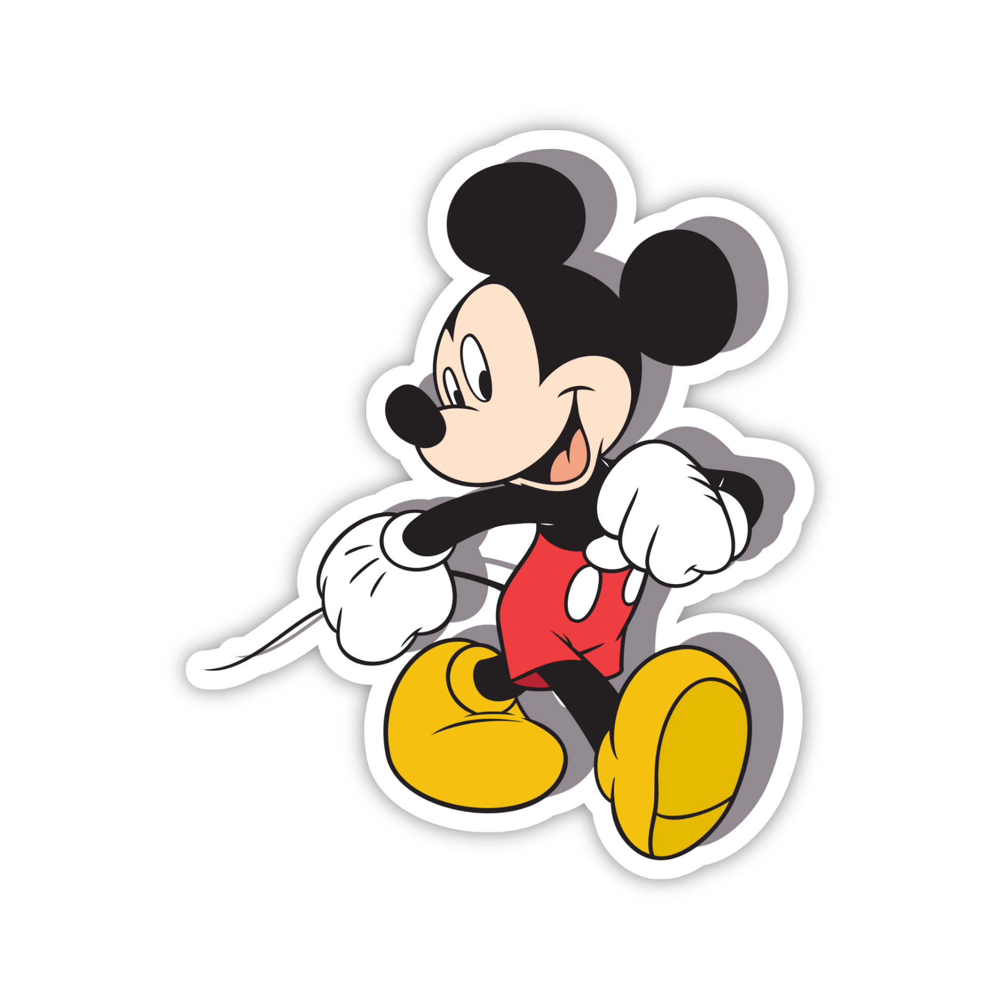 Mickey Walk Forward Sticker