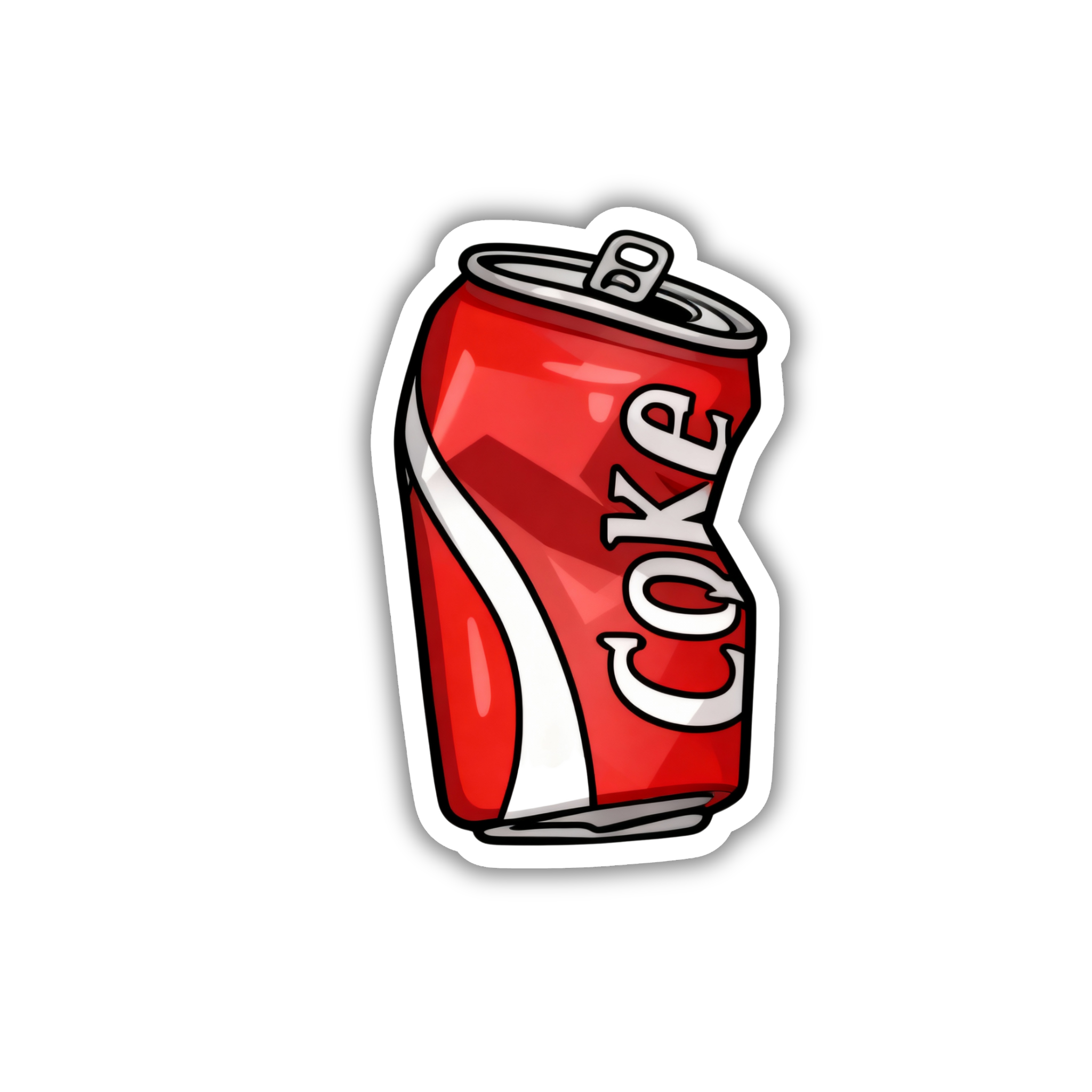 Coke Can Retro 80s Vinyl Sticker | Stranger Things Aesthetic Laptop Decal | Snap Magicians