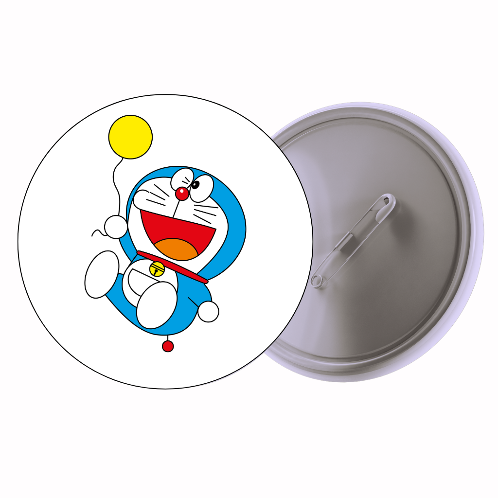 Robot Cat Fly Cute Pin Badge | Cartoon Badge for Bags & Jackets (2 Sizes)