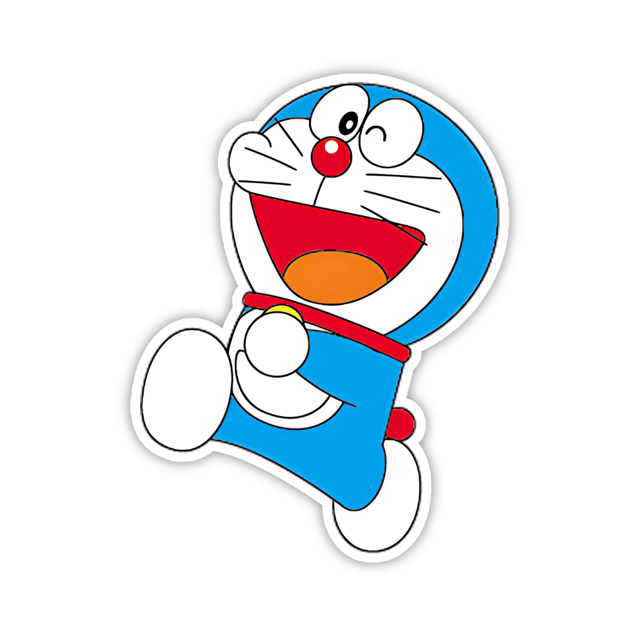 Doraemon Running Jump Sticker