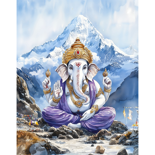 Lord Ganesha Poster – Spiritual Wall Art | Hindu God of Wisdom & Prosperity – Ganesh 3