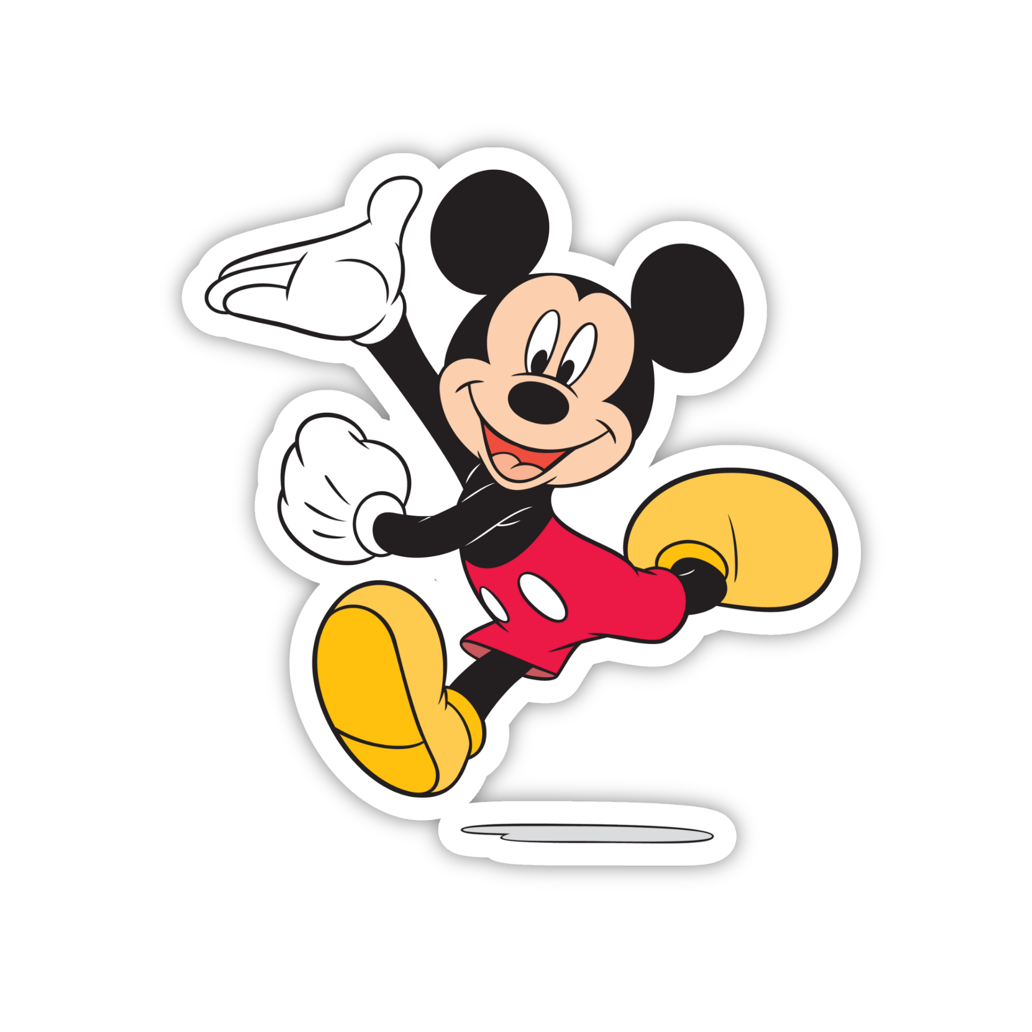 Mickey Jump Pose Sticker
