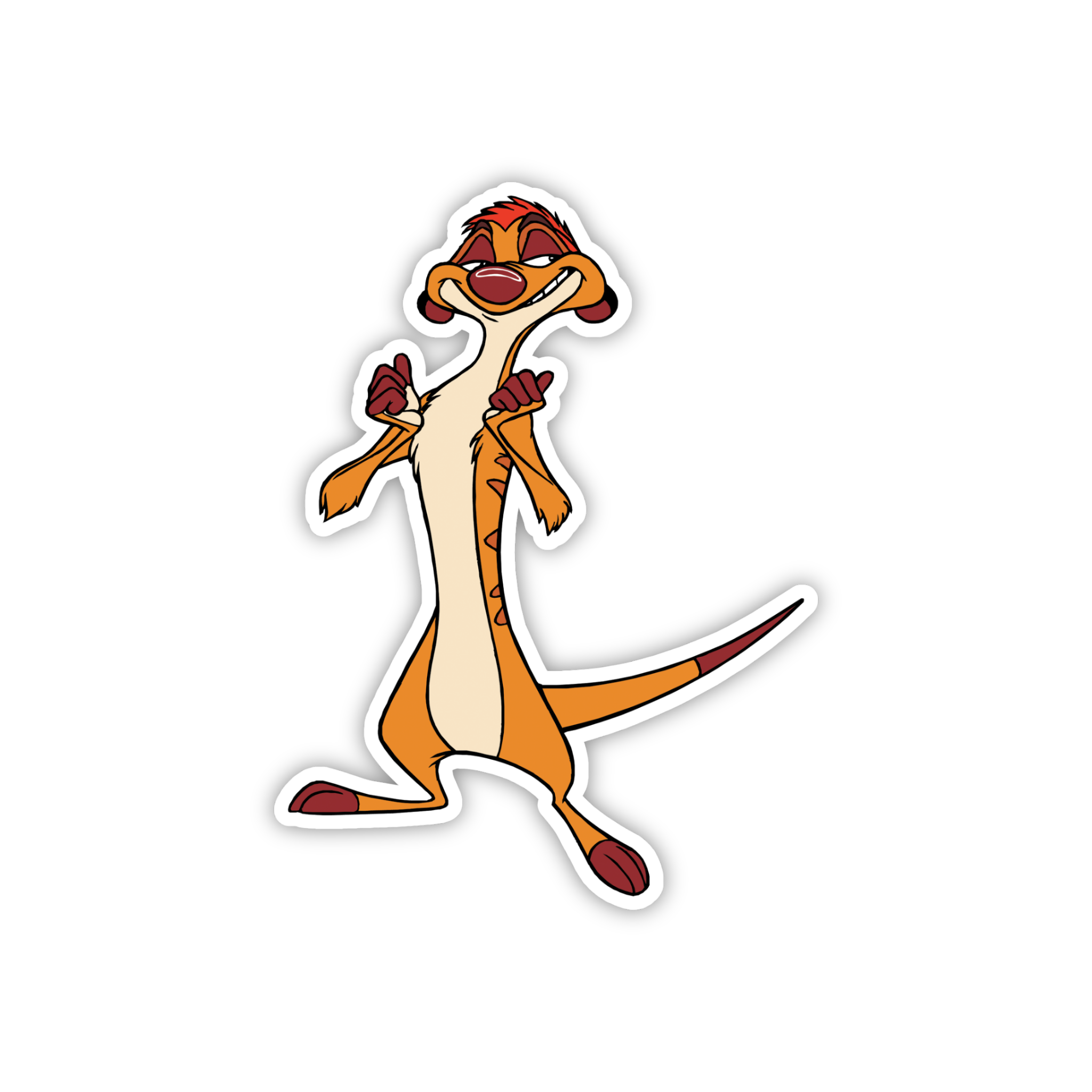 Timon Standing Classic Pose Sticker