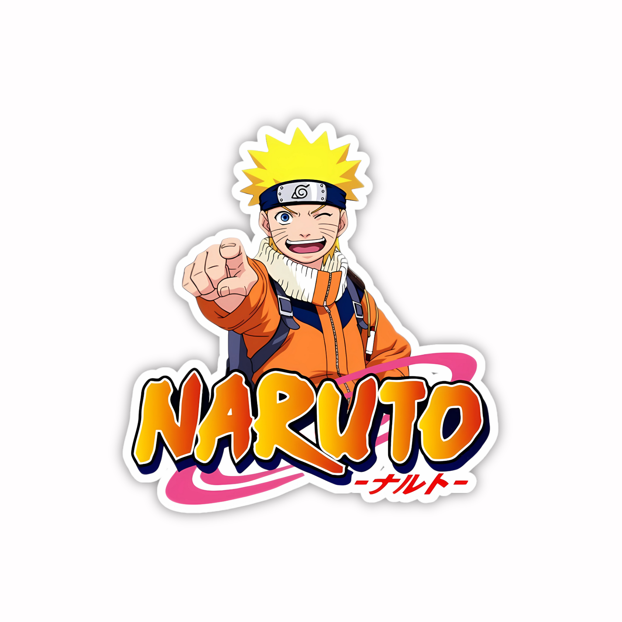 Naruto Logo Aesthetic Sticker