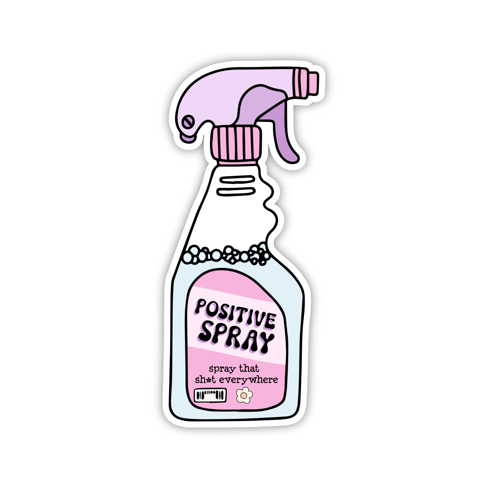 Positive Mental Attitude Spray Bottle Sticker