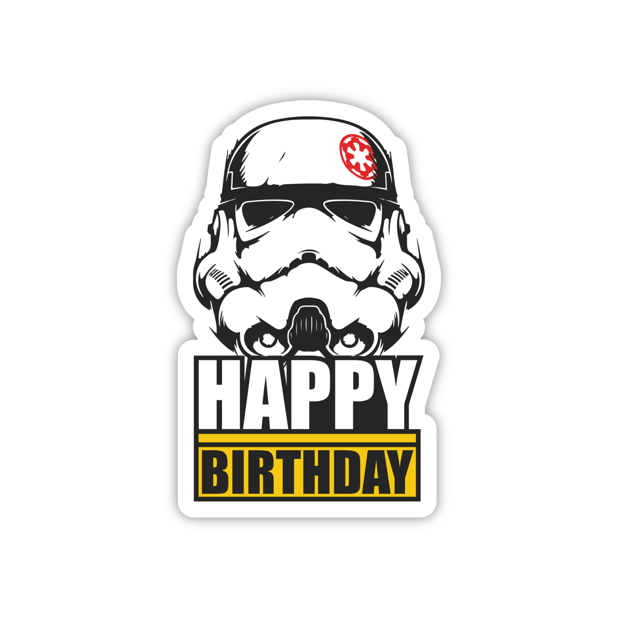 Happy Birthday Trooper Sticker