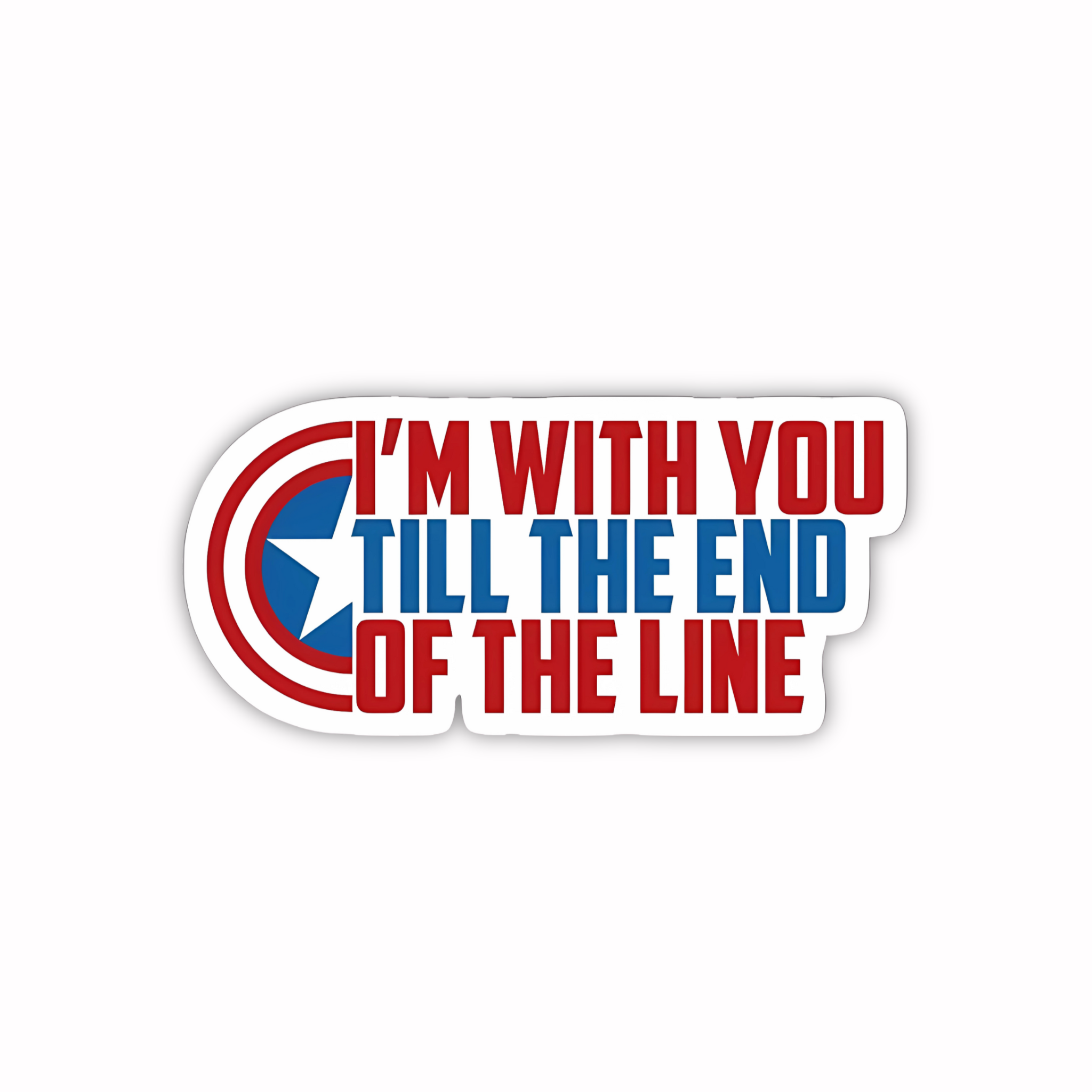 Captain America Quote Sticker