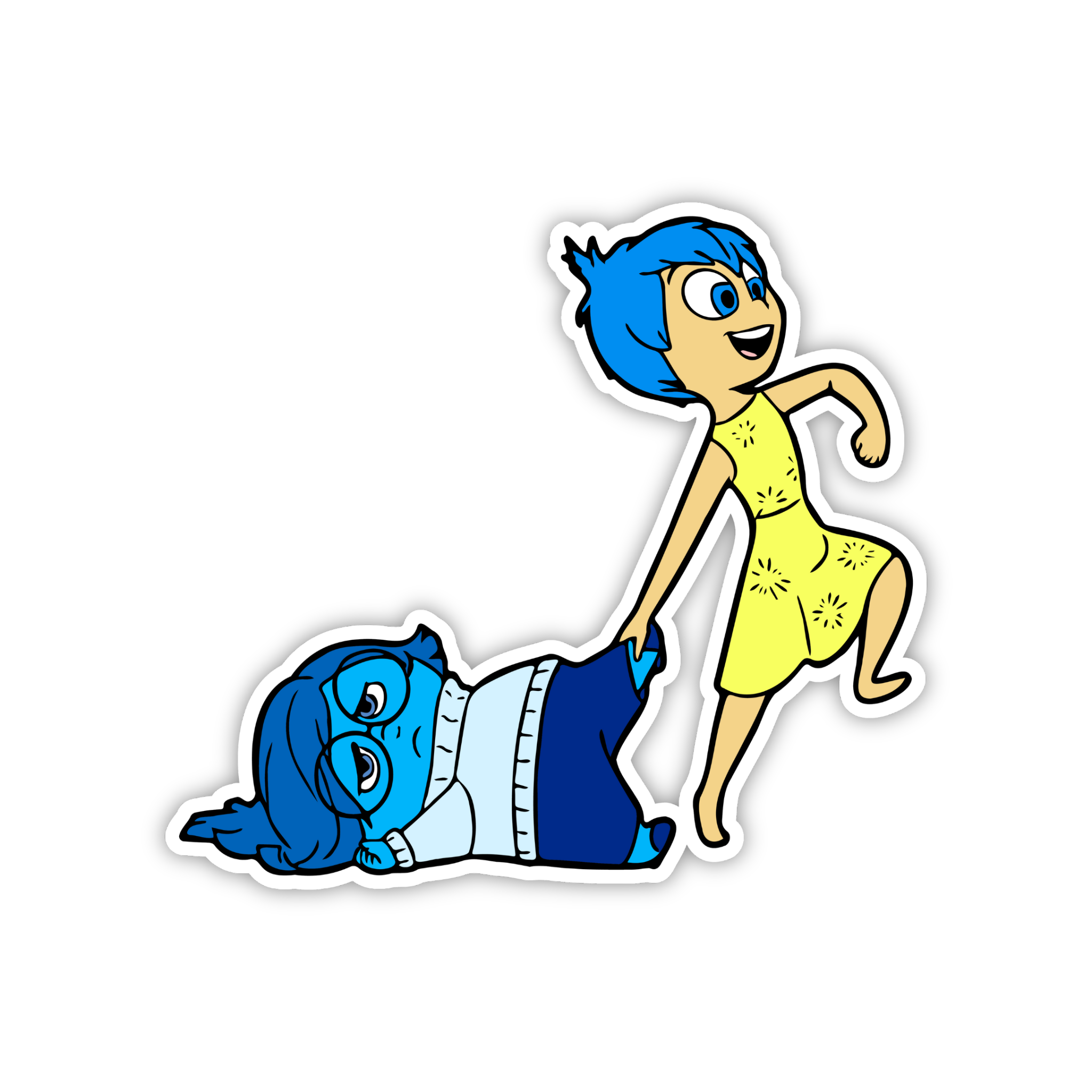 Joy Helping Sadness Sticker