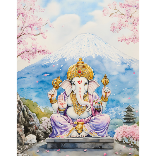 Lord Ganesha Poster – Spiritual Wall Art | Hindu God of Wisdom & Prosperity – Ganesh 2